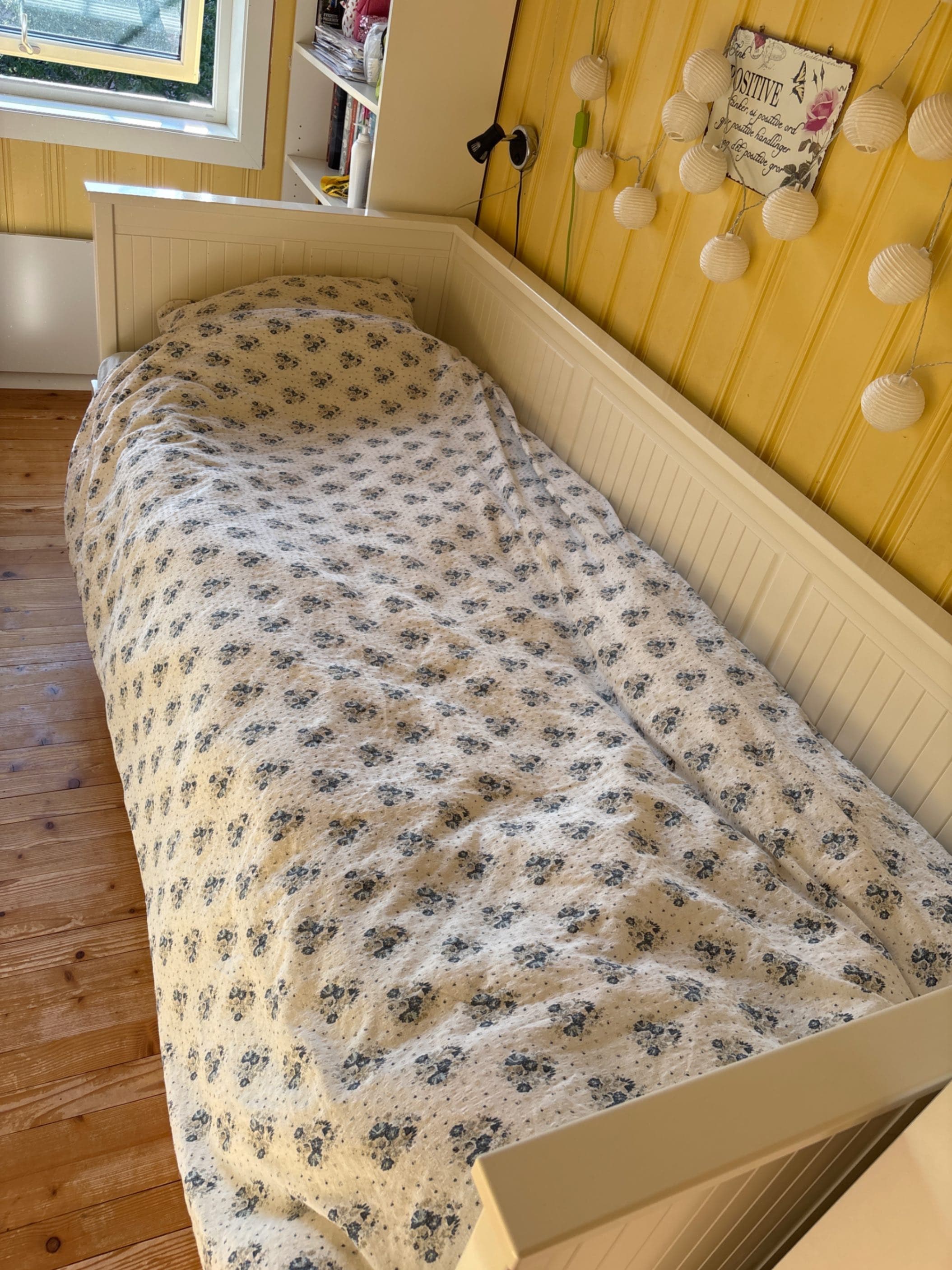 HEMNES Dagseng 3 skuffer, hvit, 80x200 cm