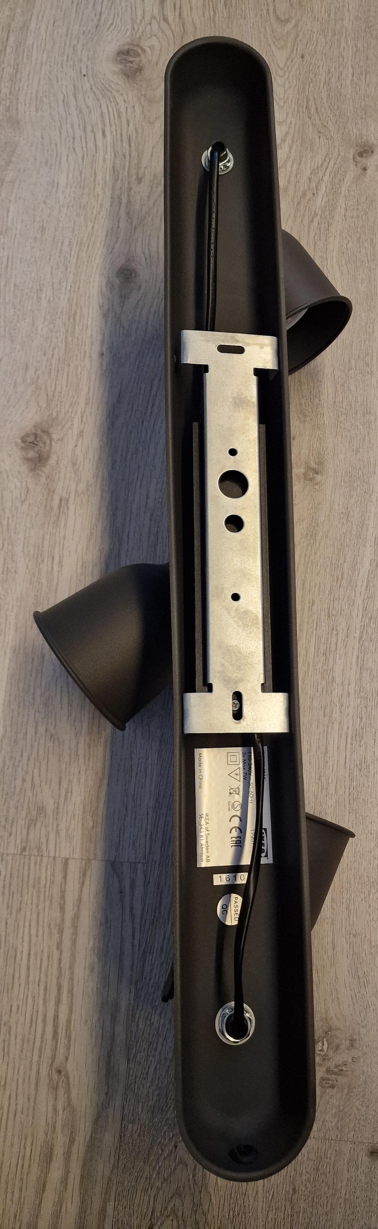 HEKTAR ceiling track, 3-spots, dark grey
