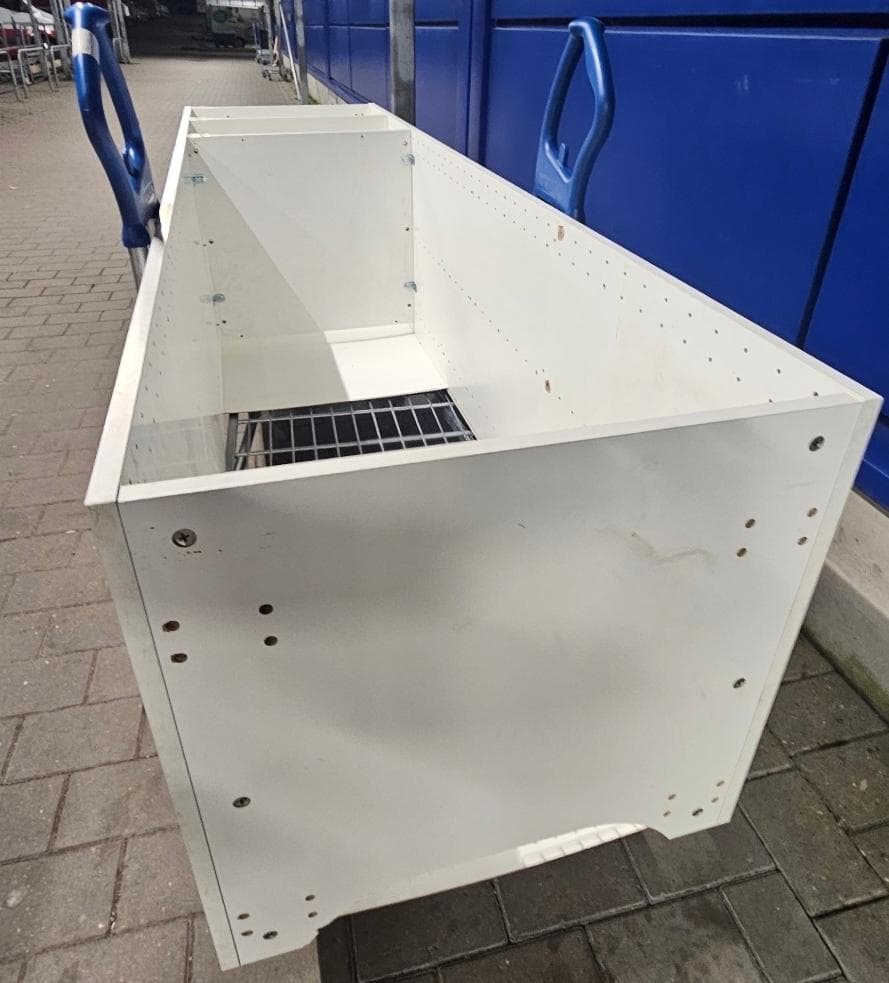 METOD base cabinet frame, white, 30x60x80 cm