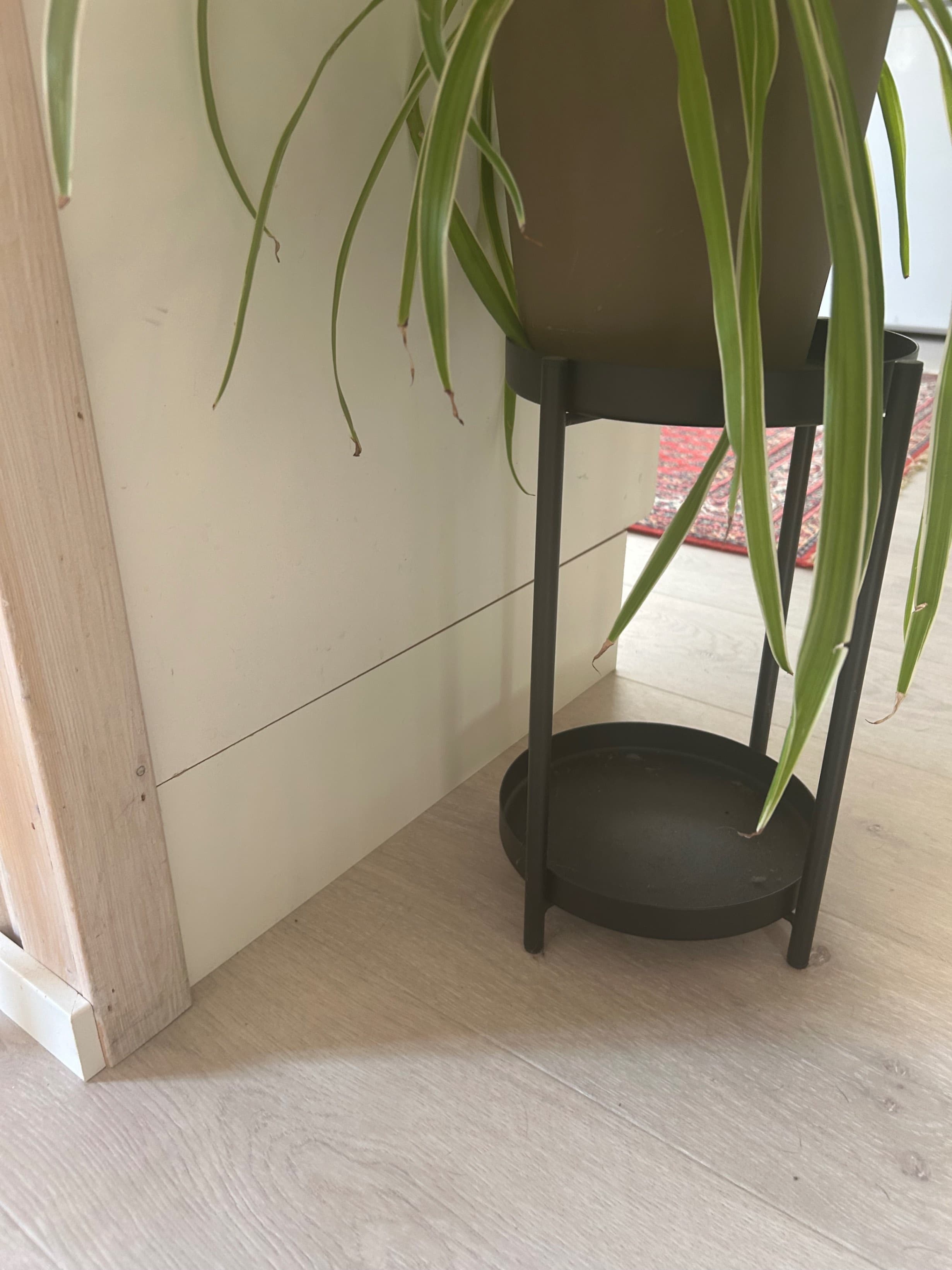 OLIVBLAD plant stand, in/outdoor black, 35 cm