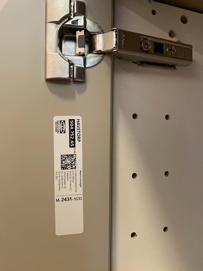 HAVSTORP door, beige, 40x80 cm