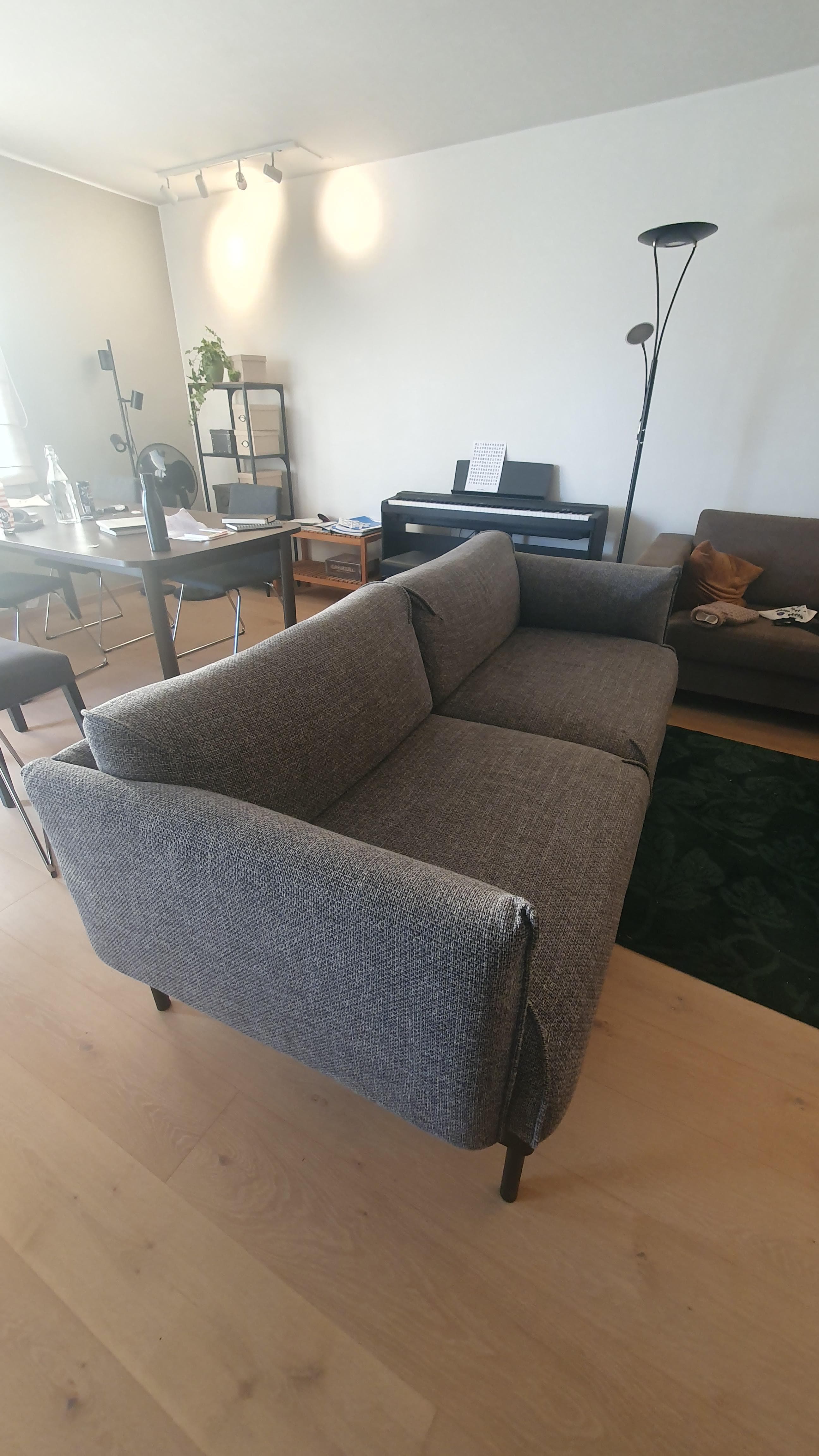 ÄPPLARYD 2-seat sofa, Lejde grey/black