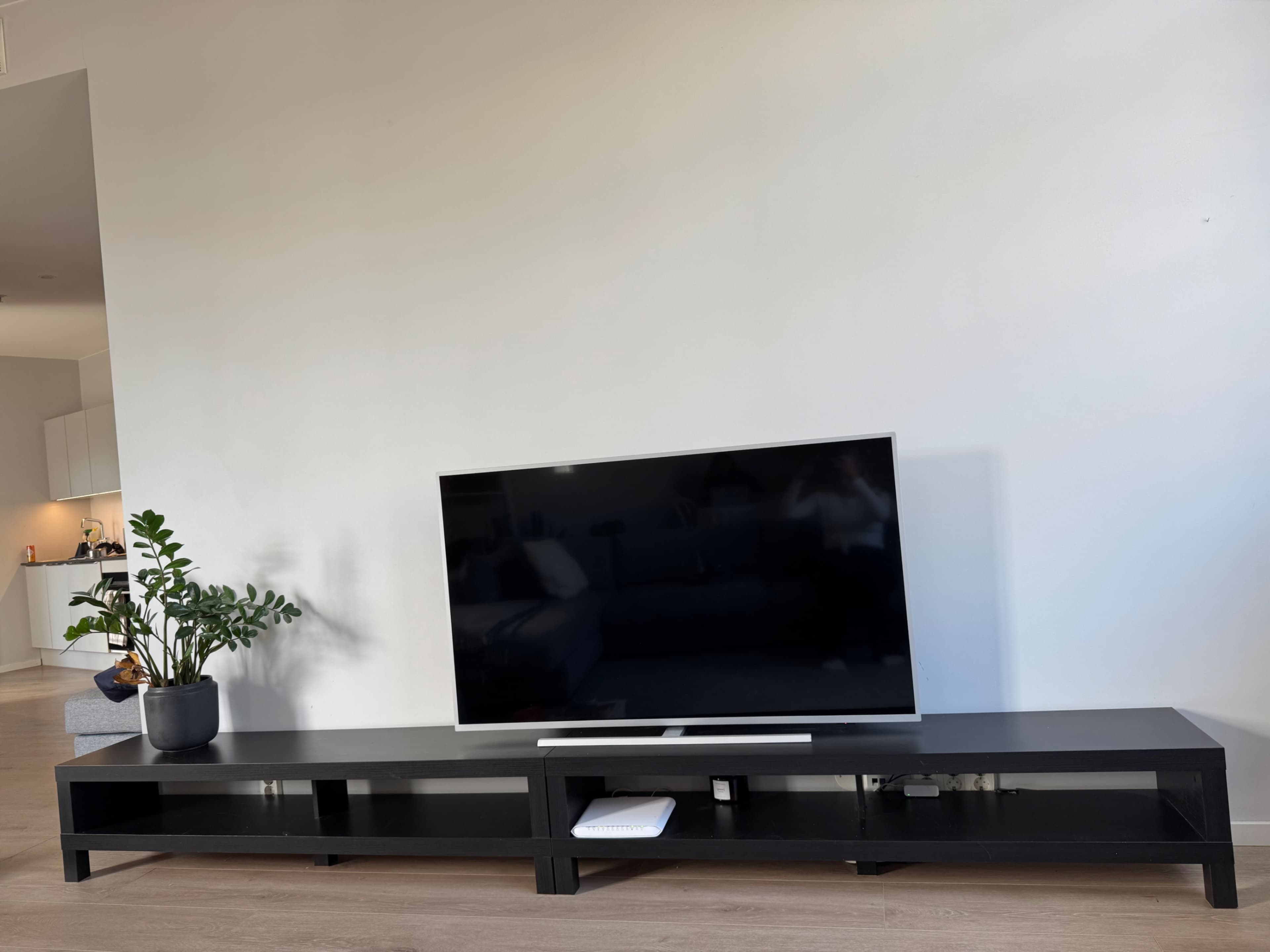LACK TV bench, black-brown, 160x35x36 cm