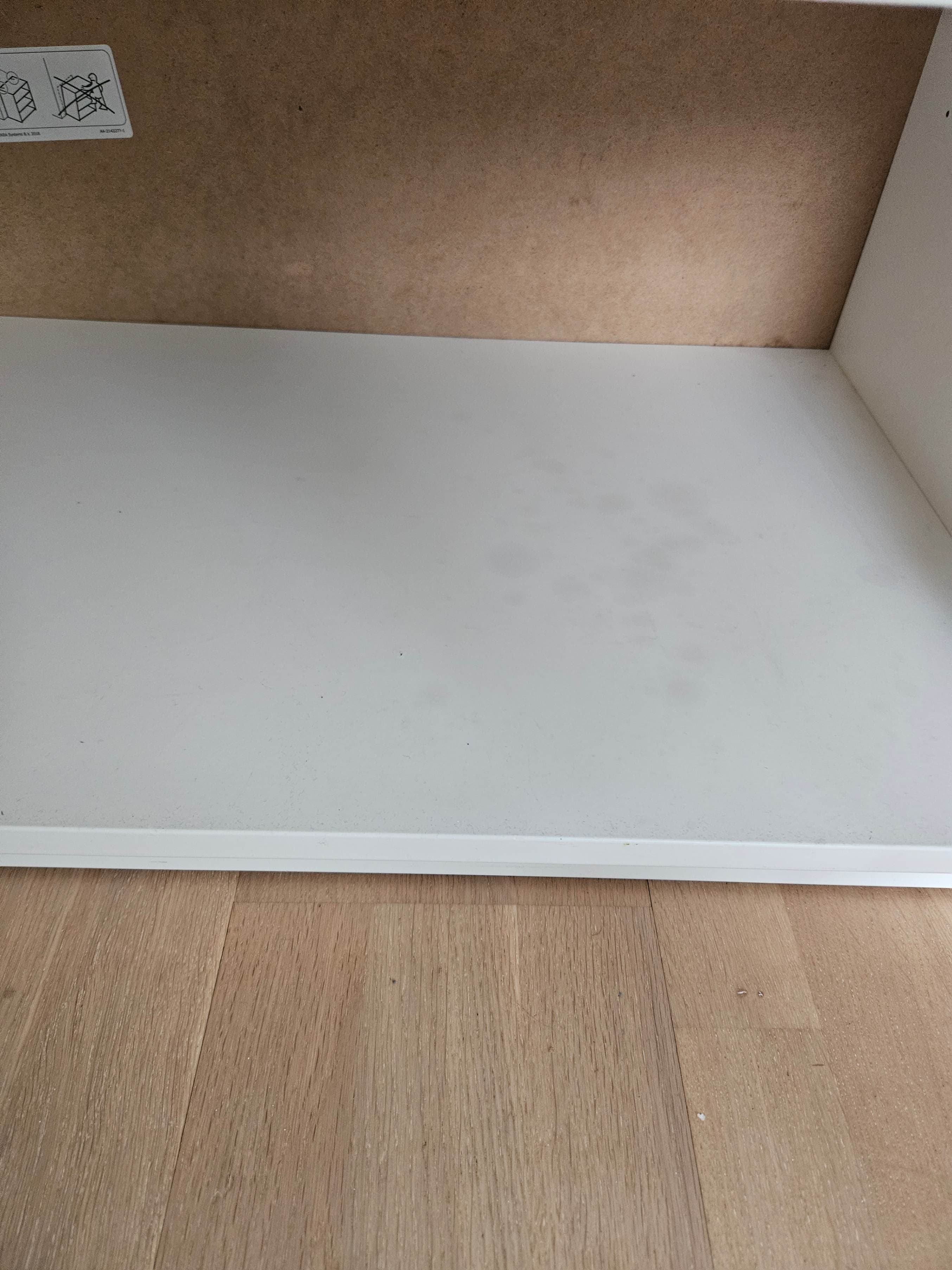 HAUGA cabinet with 2 doors, white, 70x116 cm