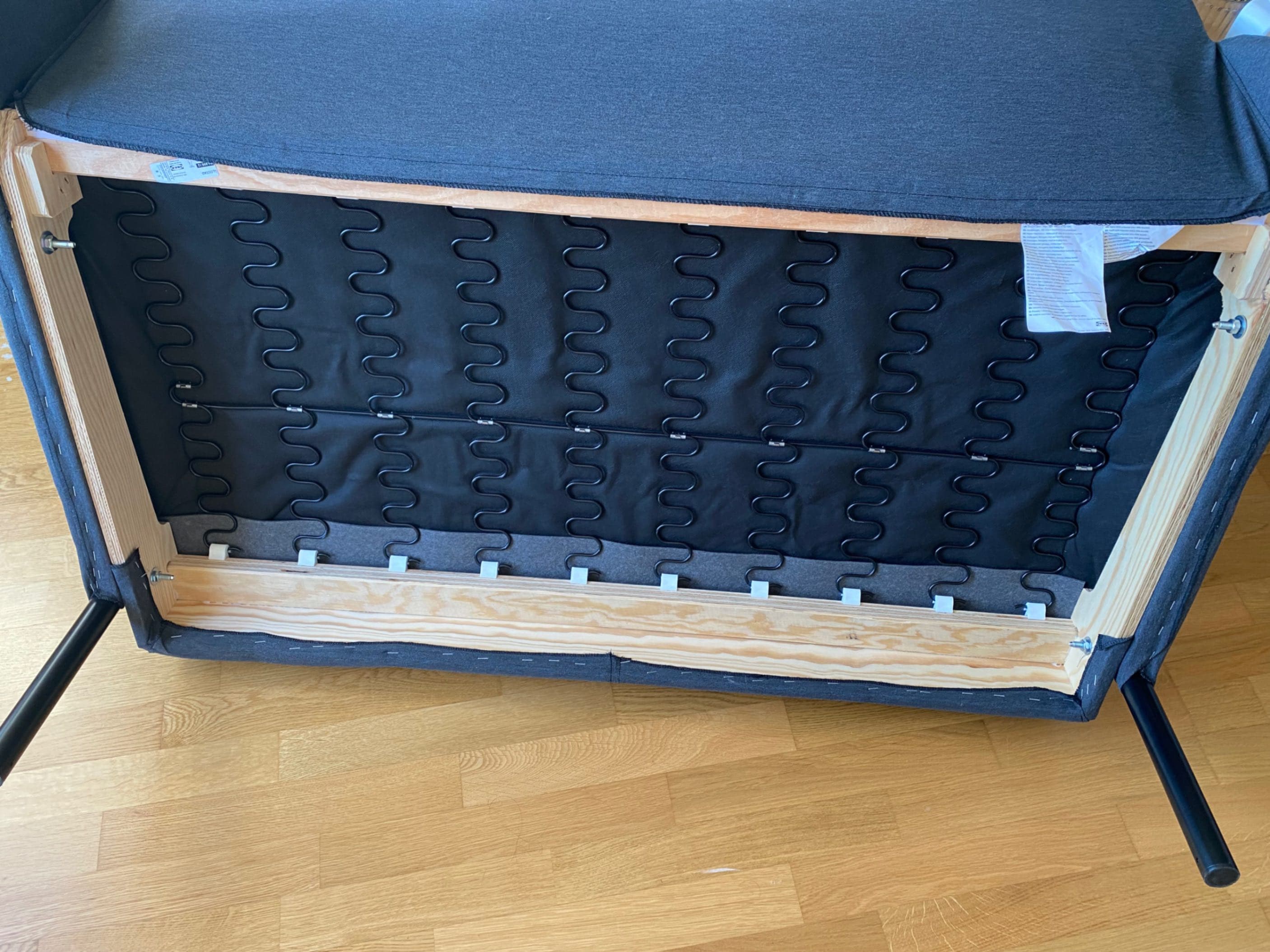 GLOSTAD 2-seat sofa, Knisa dark grey