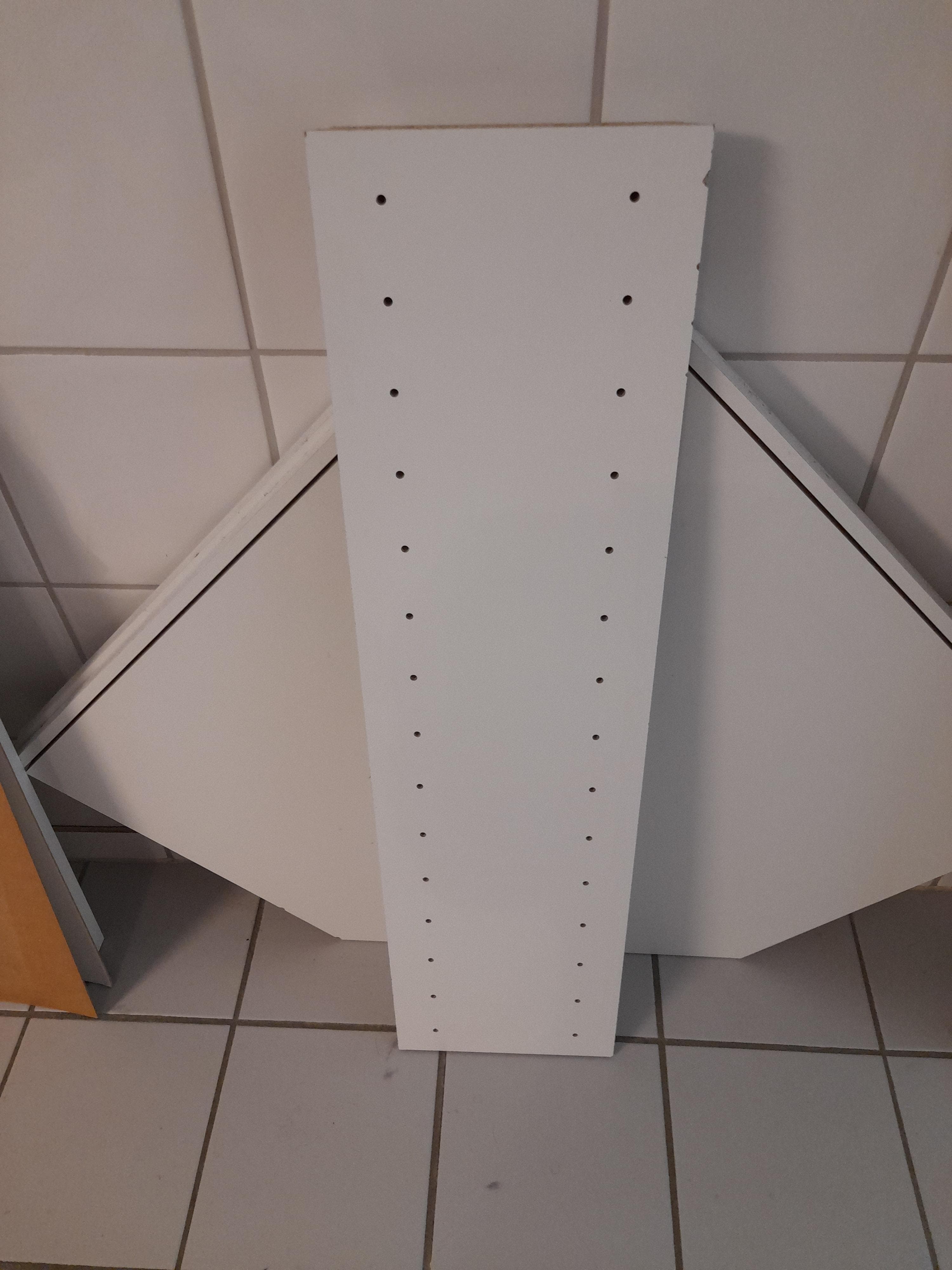METOD corner wall cabinet frame, white, 68x37x80 cm