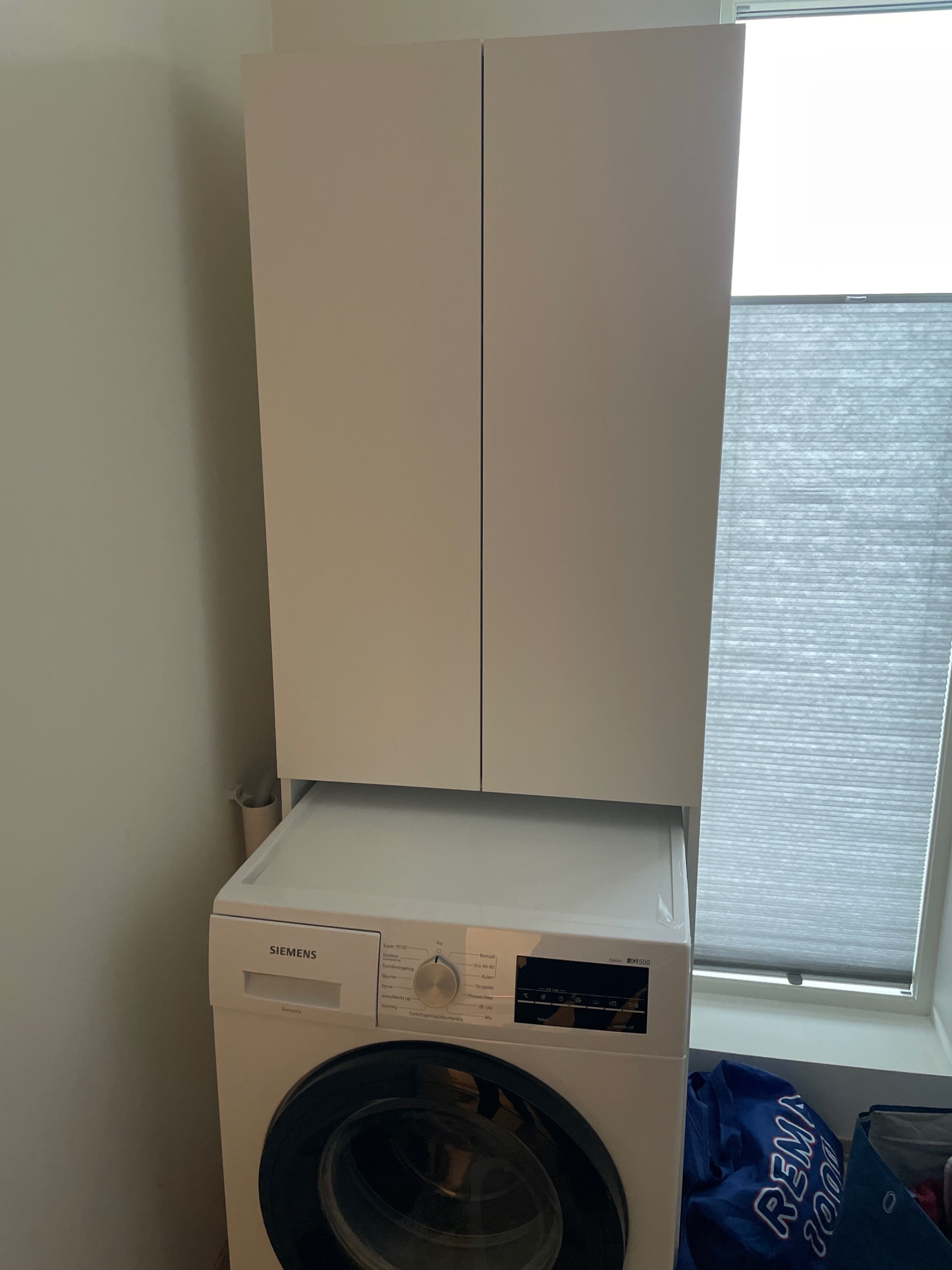 NYSJÖN cabinet for washing machine, white, 65x190 cm