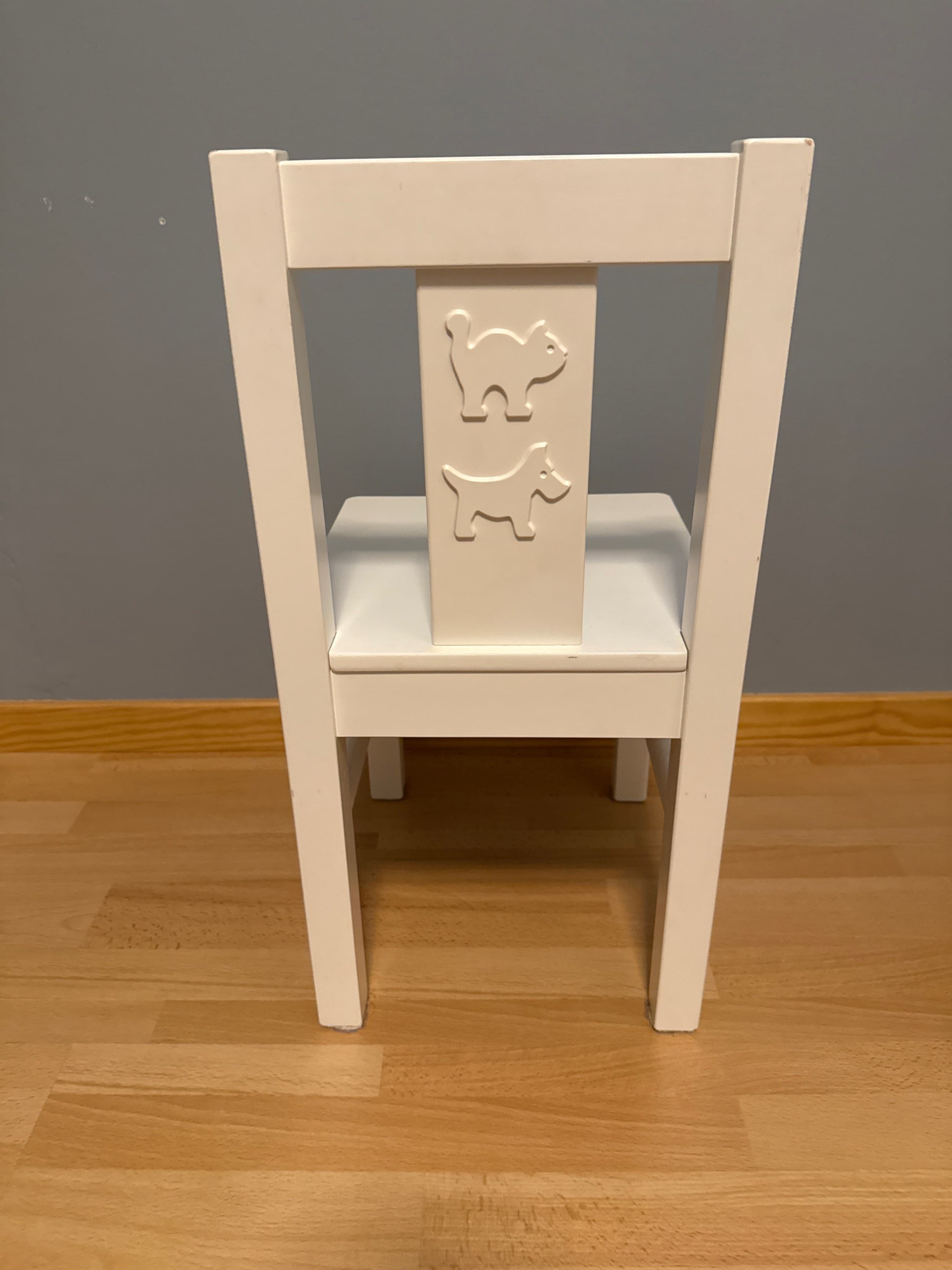 KRITTER children's chair, white