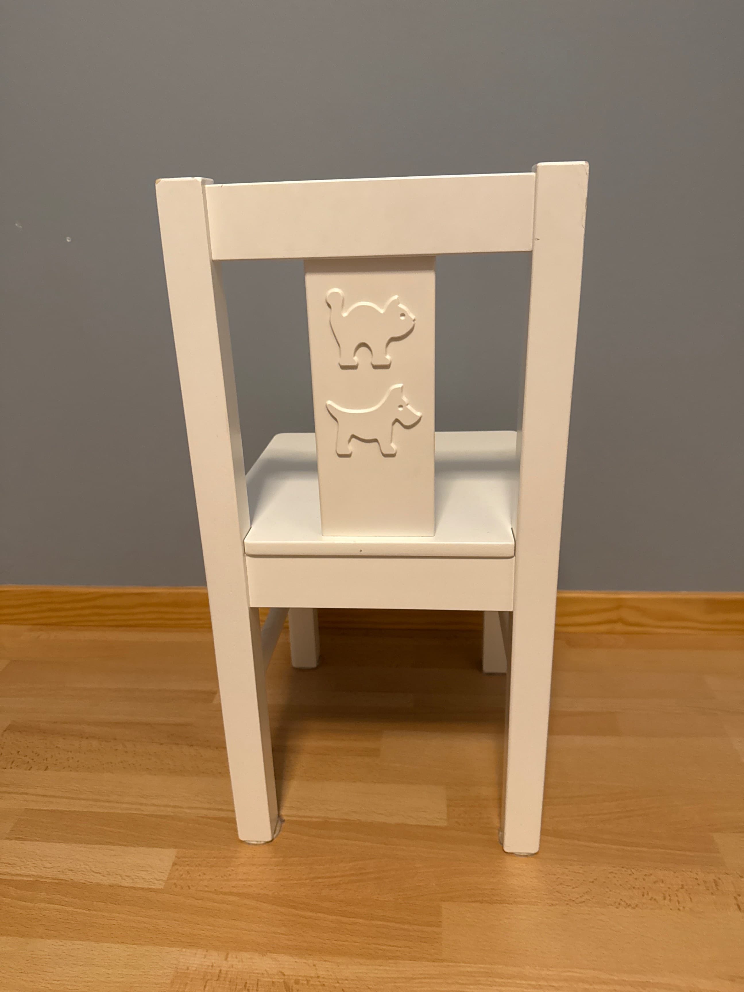 KRITTER children's chair, white