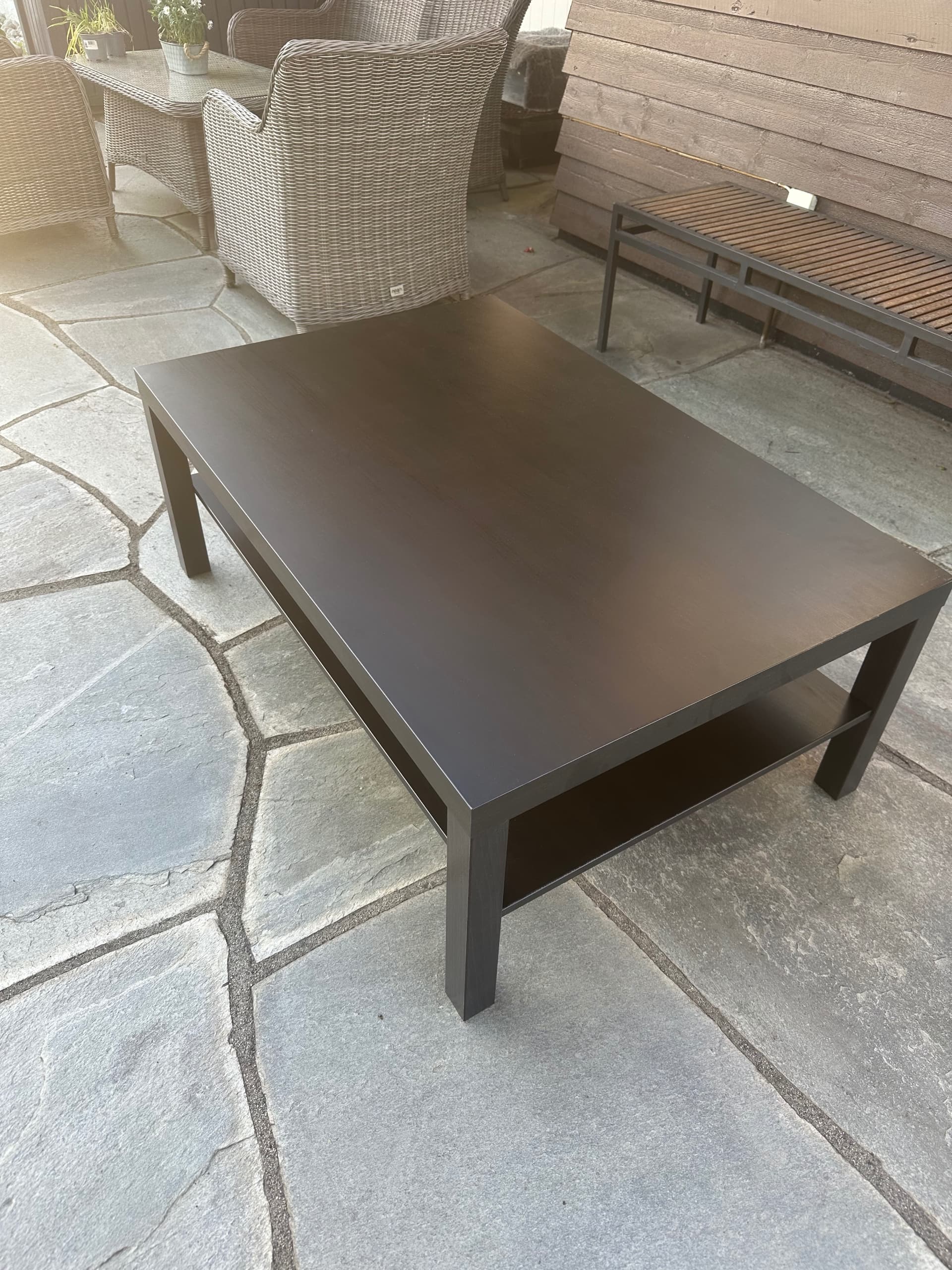 LACK coffee table, black-brown, 118x78 cm