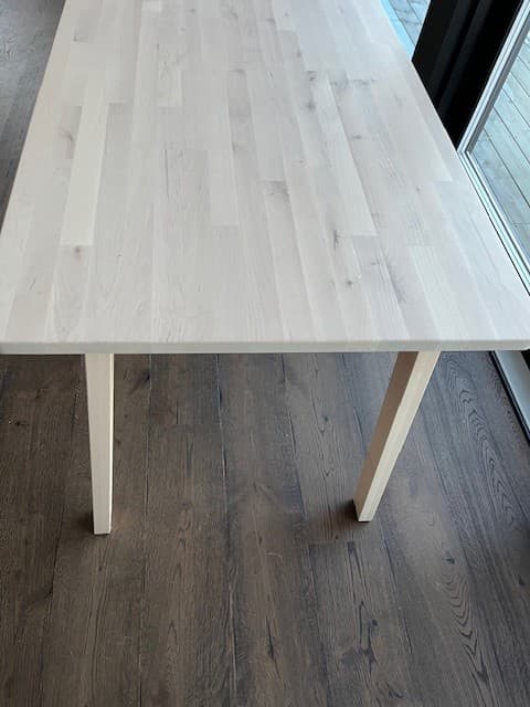 NORRÅKER table, birch, 125x74 cm