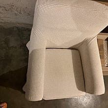 Lenestoler med tekstiltrekk
