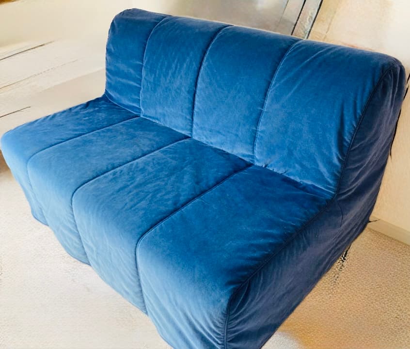 LYCKSELE TREKK cover for 2-seat sofa-bed, Vansbro dark grey