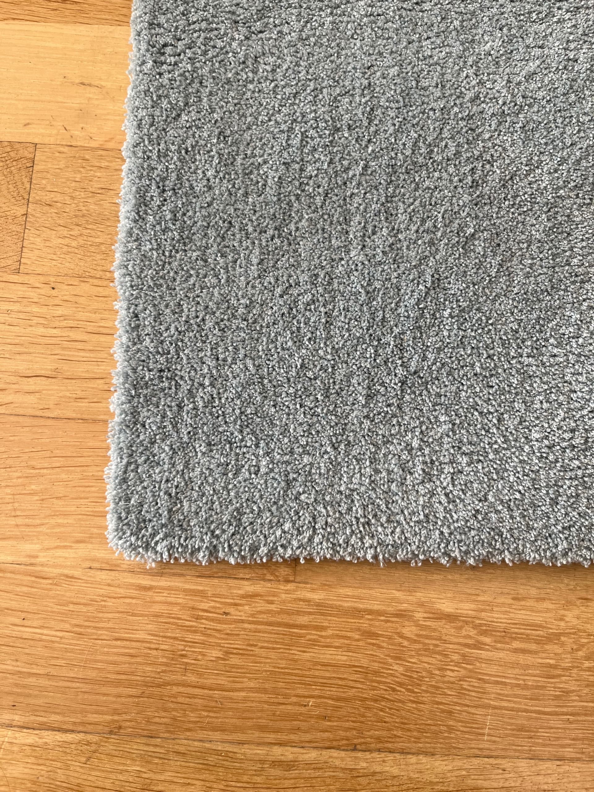 STOENSE rug, low pile, medium grey, 80x150 cm