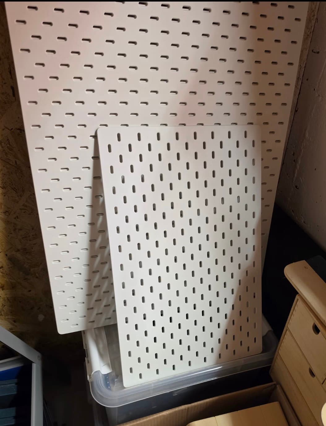 SKÅDIS pegboard, white, 76x56 cm