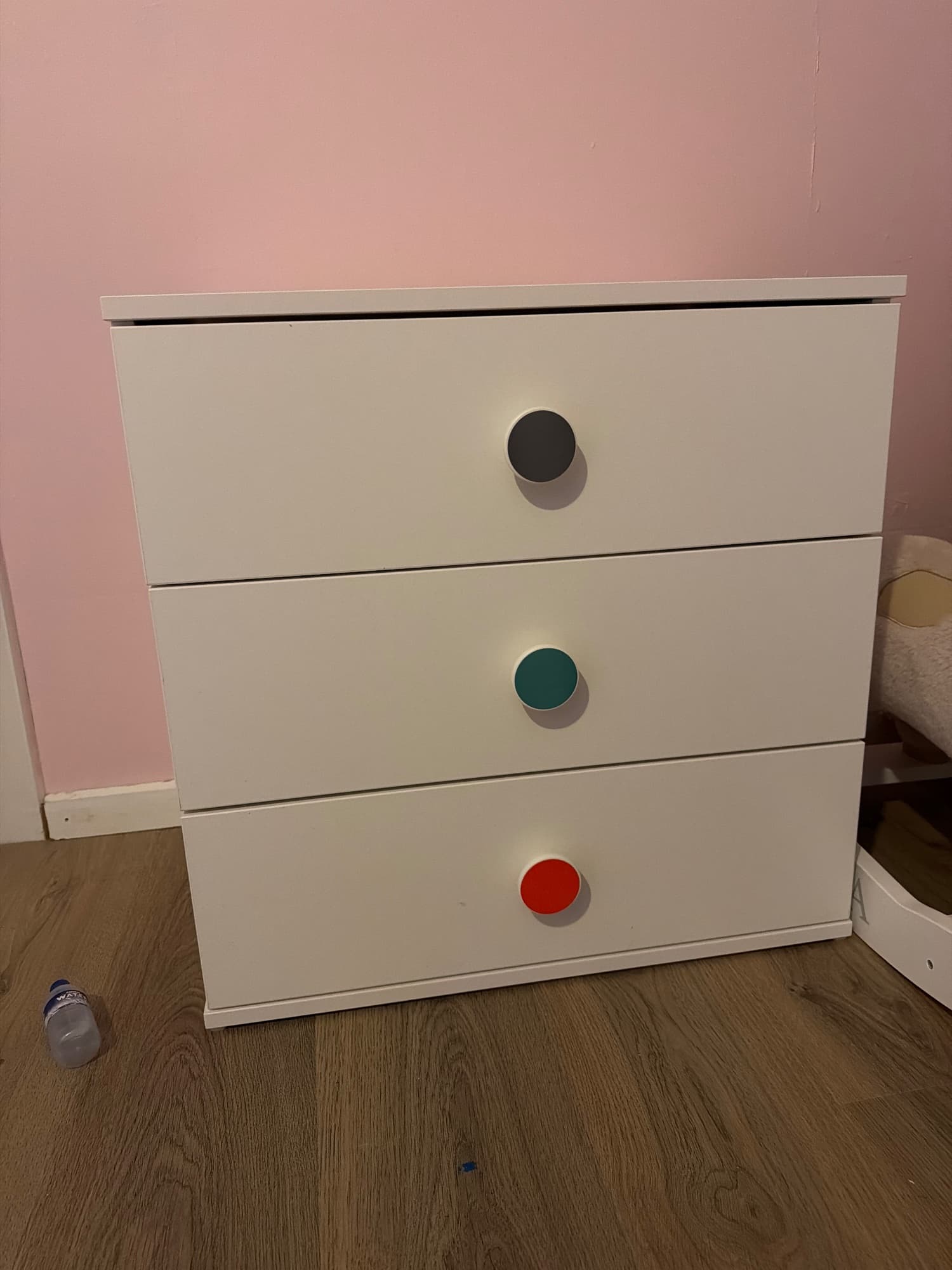 GODISHUS chest of 3 drawers, white, 60x40x60 cm