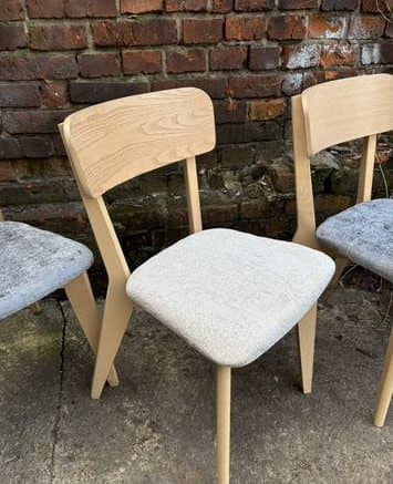 LISABO chair, ash/Tallmyra white/black