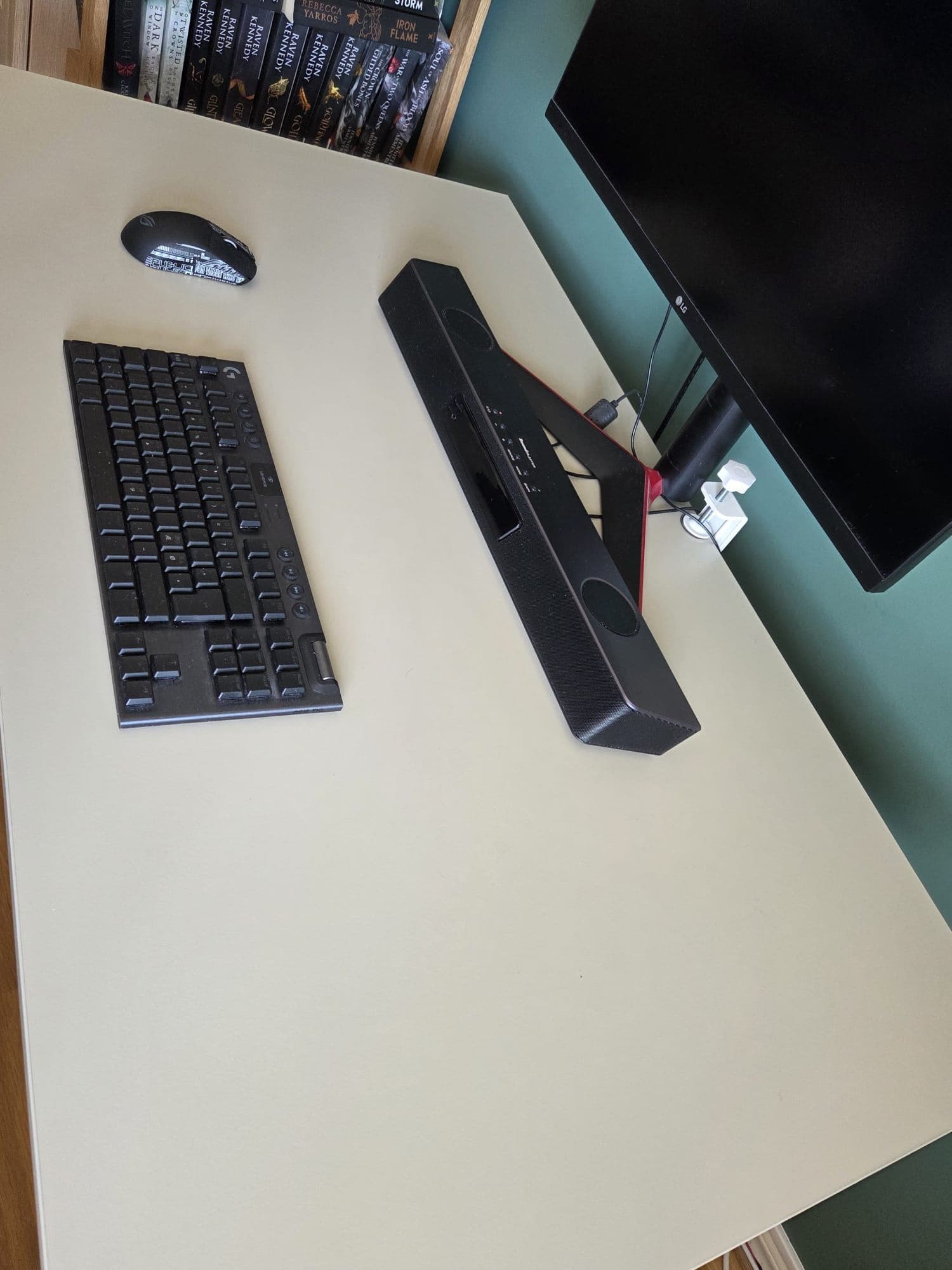 TROTTEN desk, white, 120x70 cm