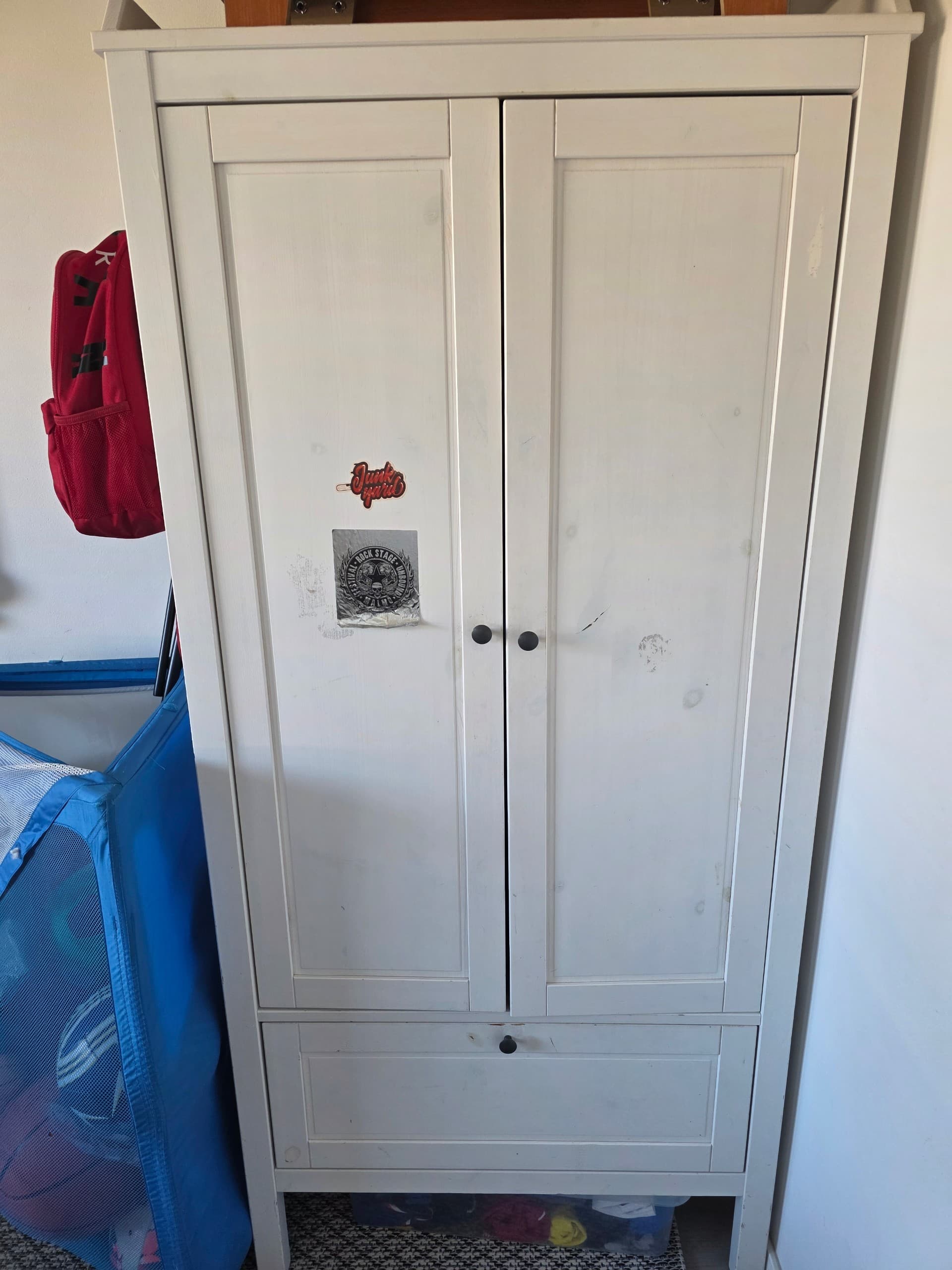 SUNDVIK wardrobe, white, 80x50x171 cm