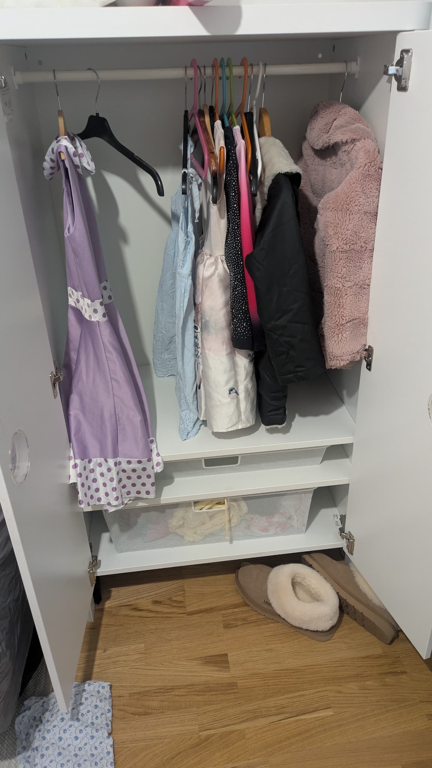 BUSUNGE wardrobe, white, 80x139 cm