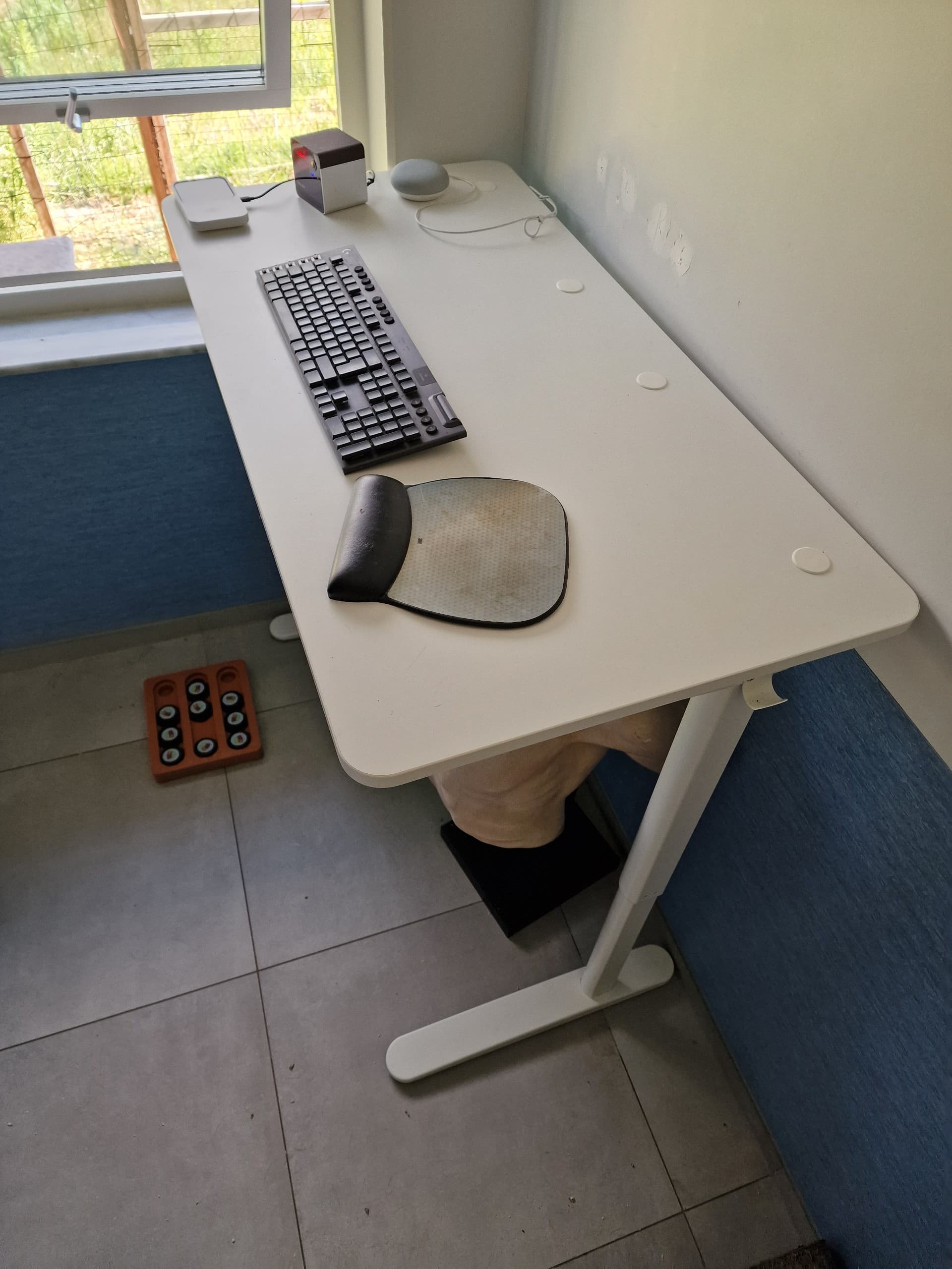 RELATERA desk sit/stand, white, 90x60 cm