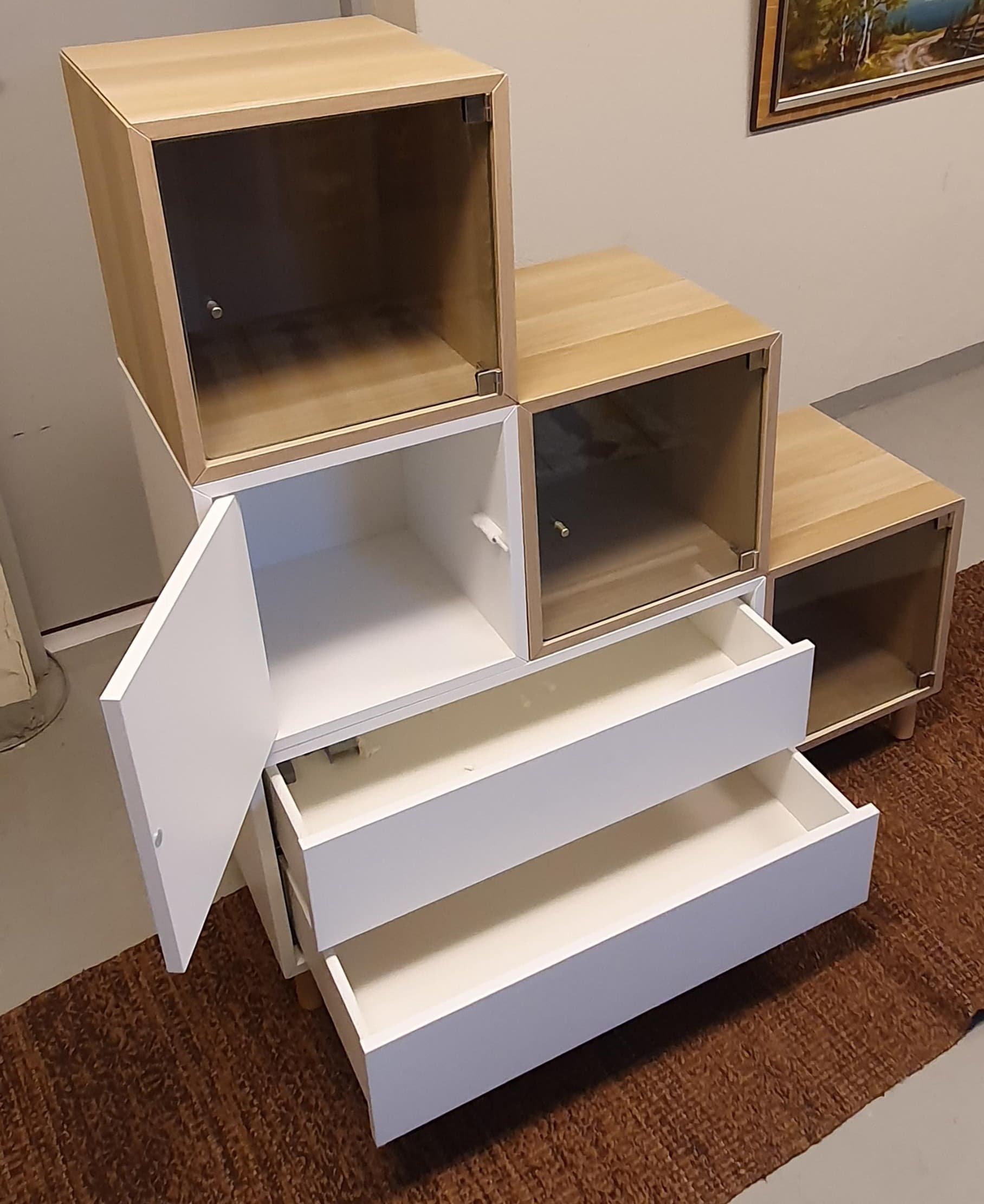 EKET cabinet with 2 drawers, white, 70x35x35 cm