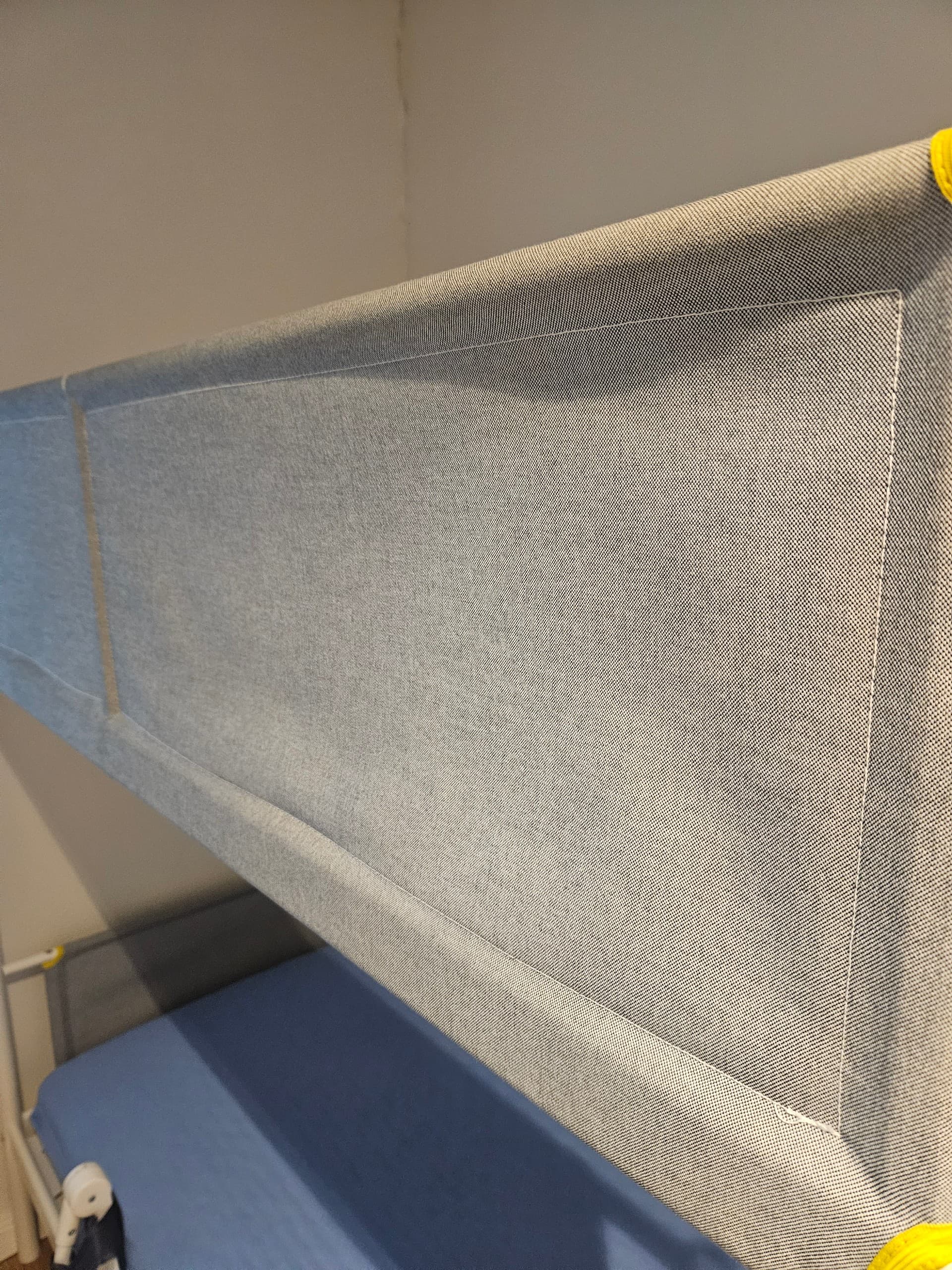 VITVAL Våningssängstomme, vit, ljusgrå, 90x200 cm