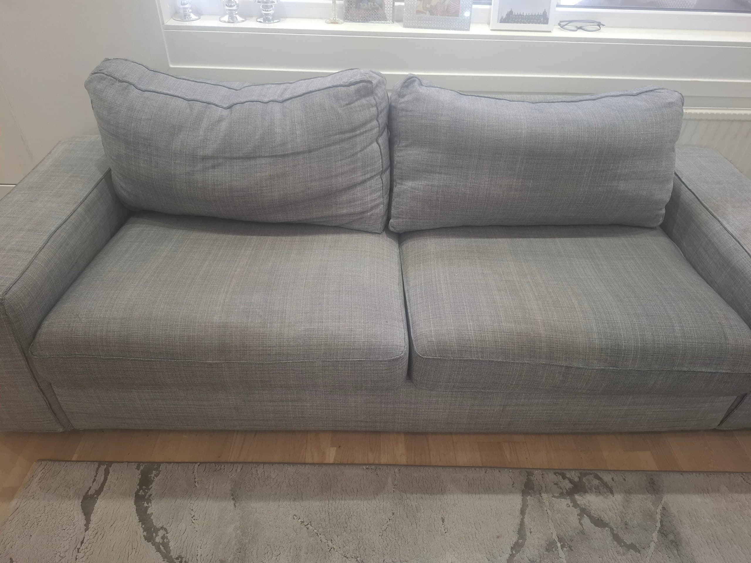 KIVIK 2-sitssoffa, Tibbleby beige/grå