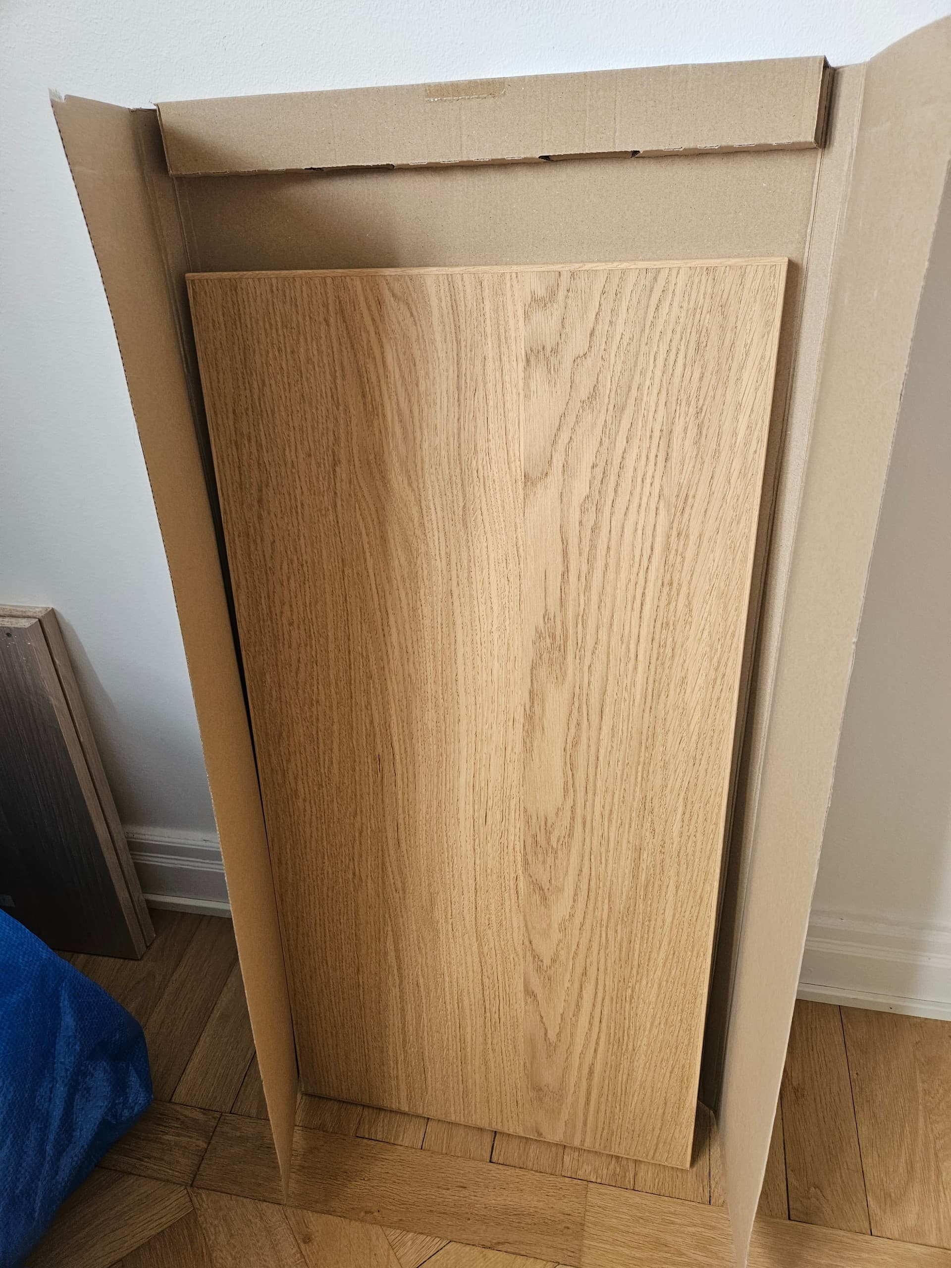 SINARP DÖRR 40X80 door, oak veneer, 40x80 cm