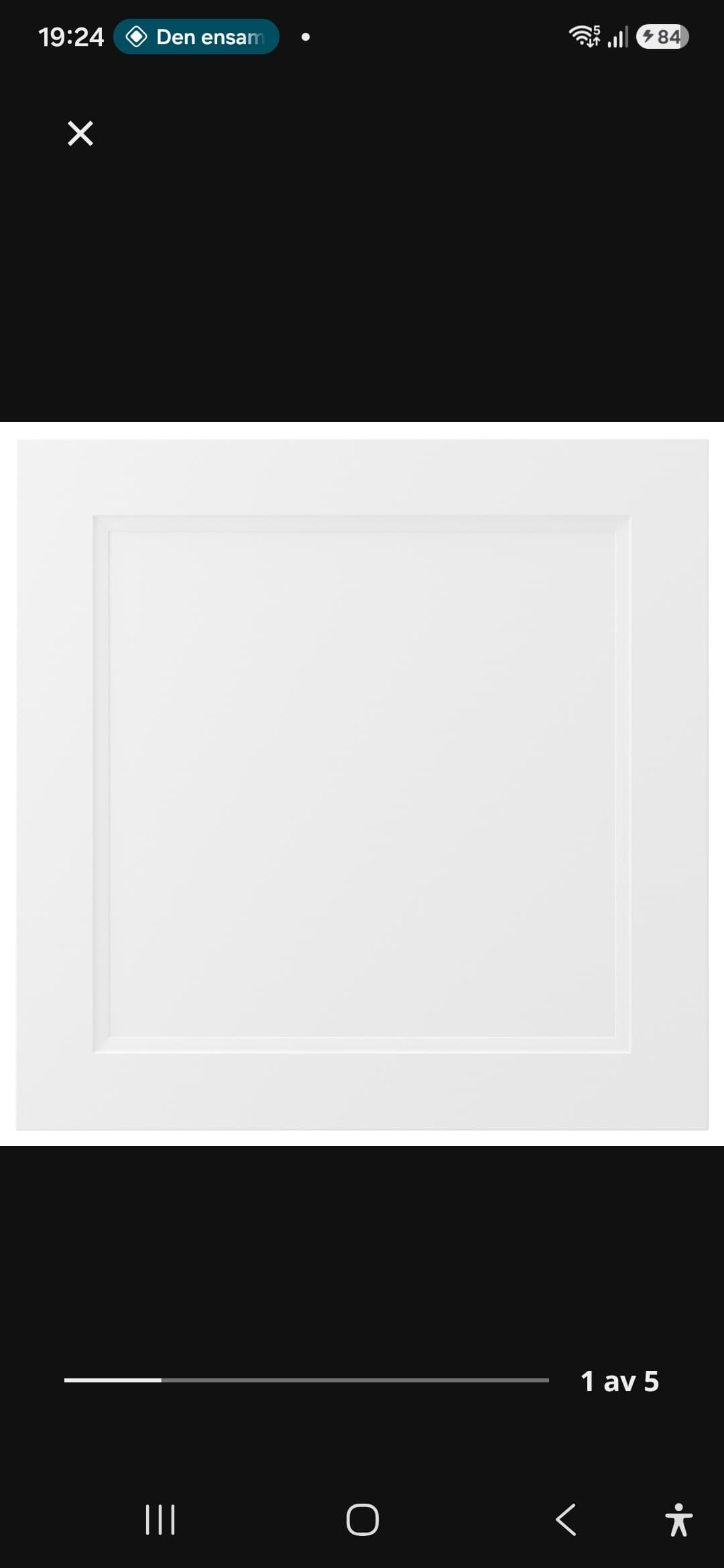 AXSTAD door, matt white, 60x60 cm