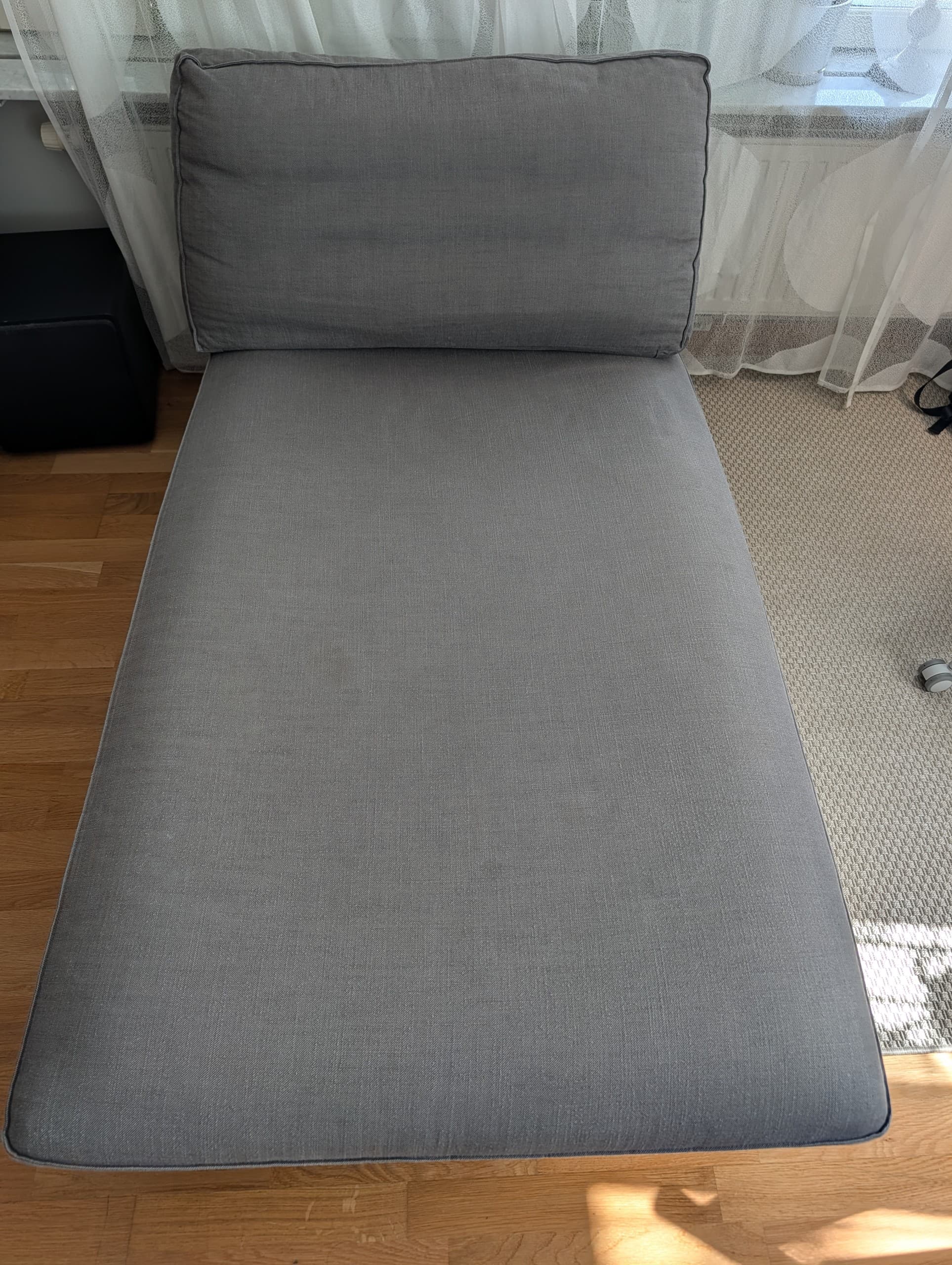 KIVIK chaise longue, Tibbleby beige/grey
