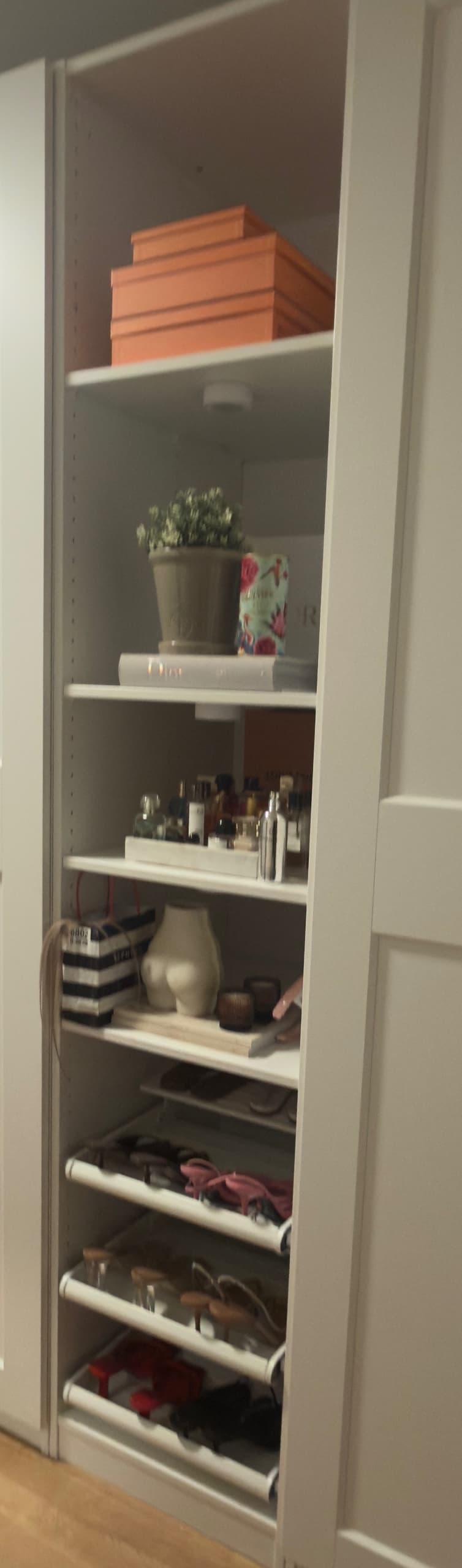 PAX wardrobe frame, white, 75x58x236 cm