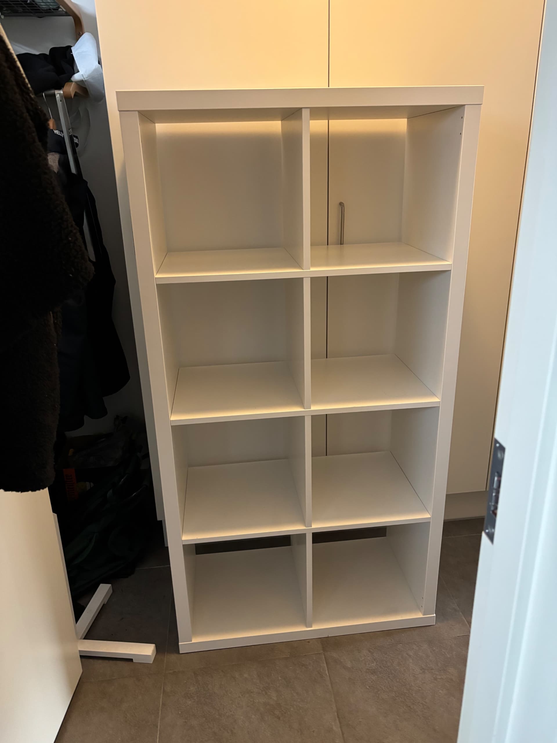 KALLAX shelving unit, white, 112x147 cm