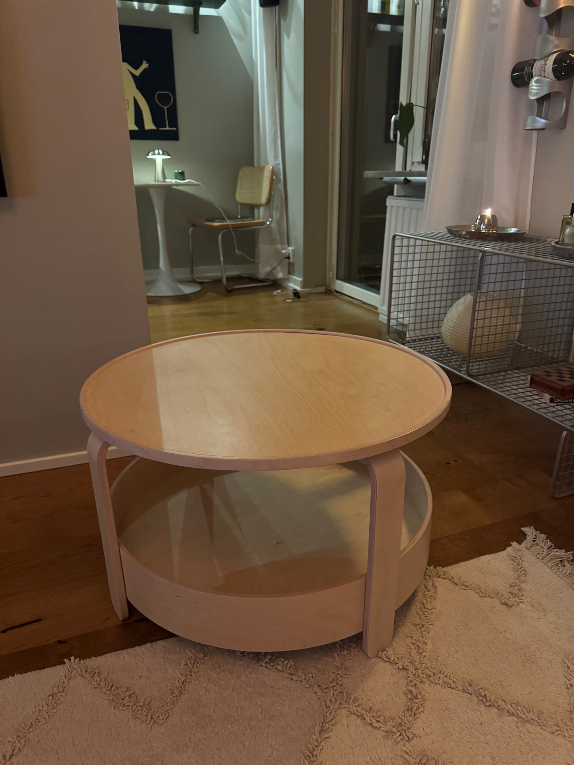 BORGEBY soffbord, björkfaner, 70 cm