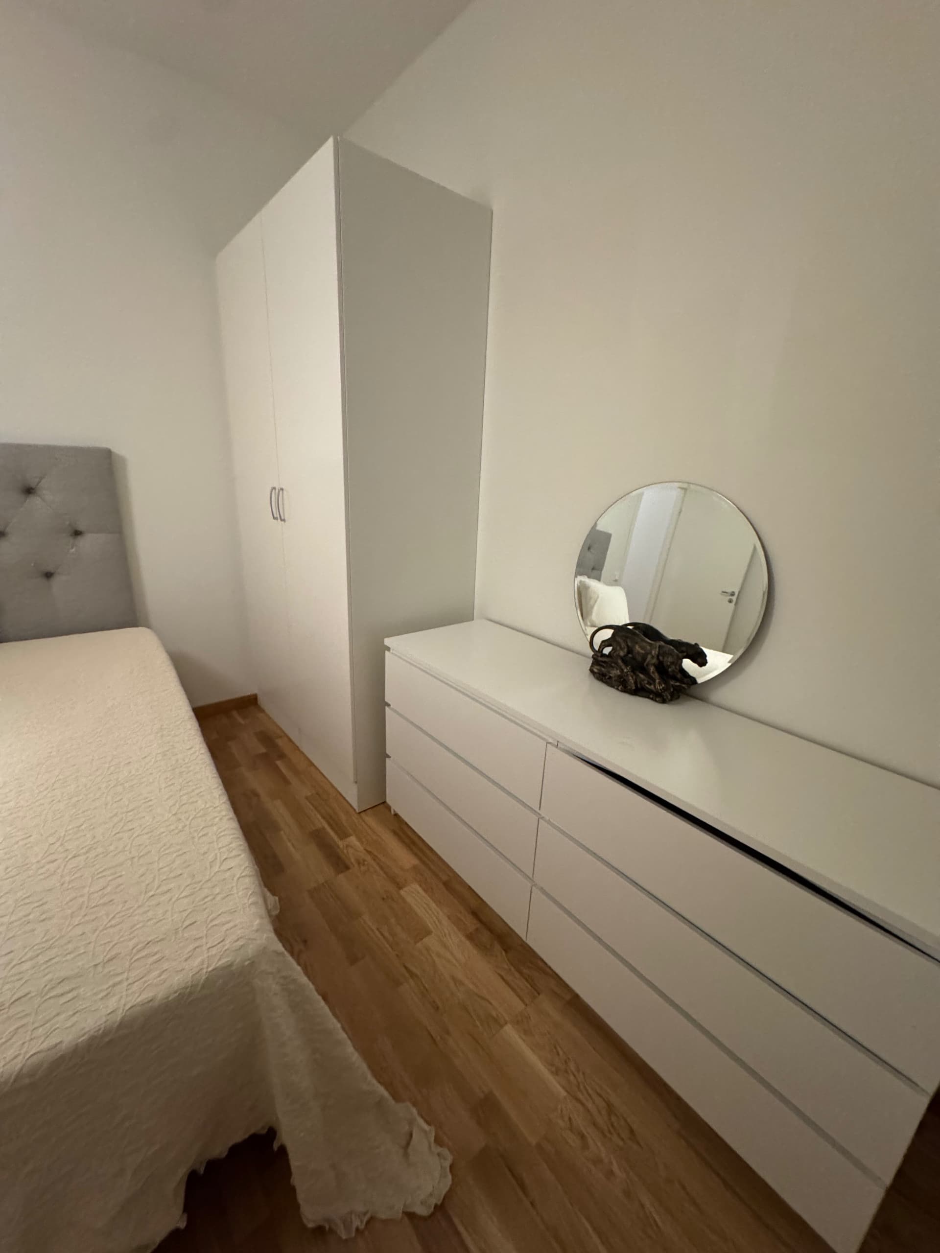 MALM Byrå med 6 lådor, vit, 160x78 cm