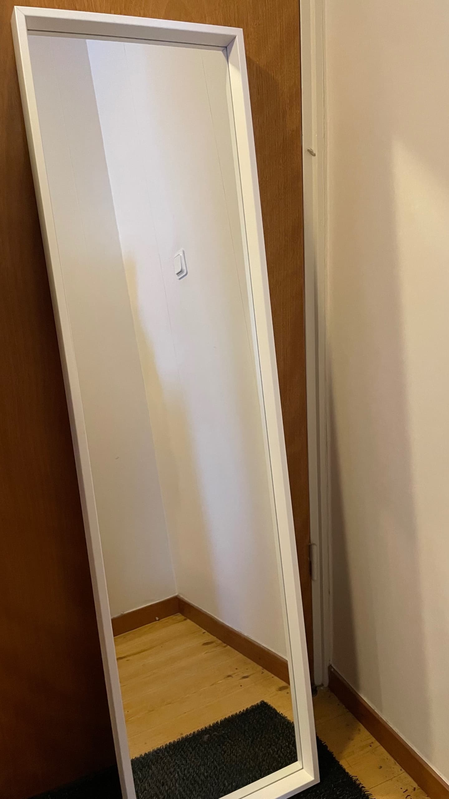 NISSEDAL Spegel, vit, 40x150 cm
