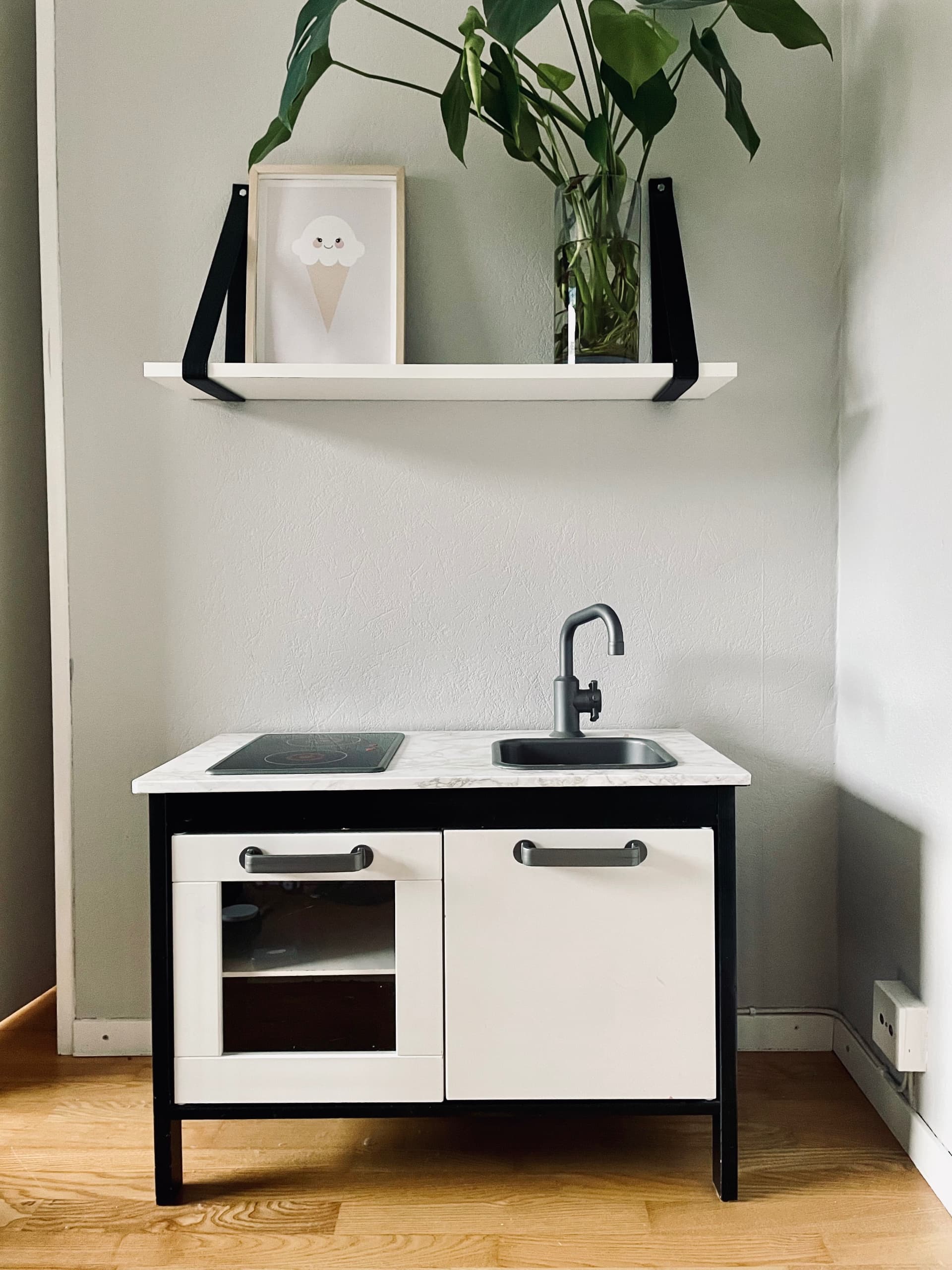 DUKTIG play kitchen, birch, 72x40x109 cm