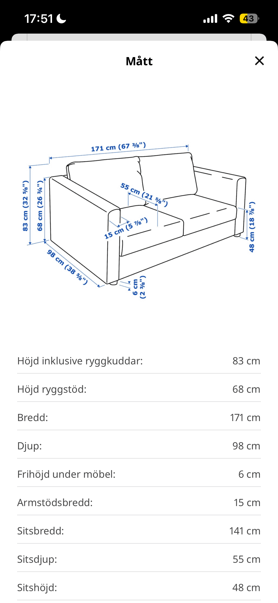 2-sits soffor