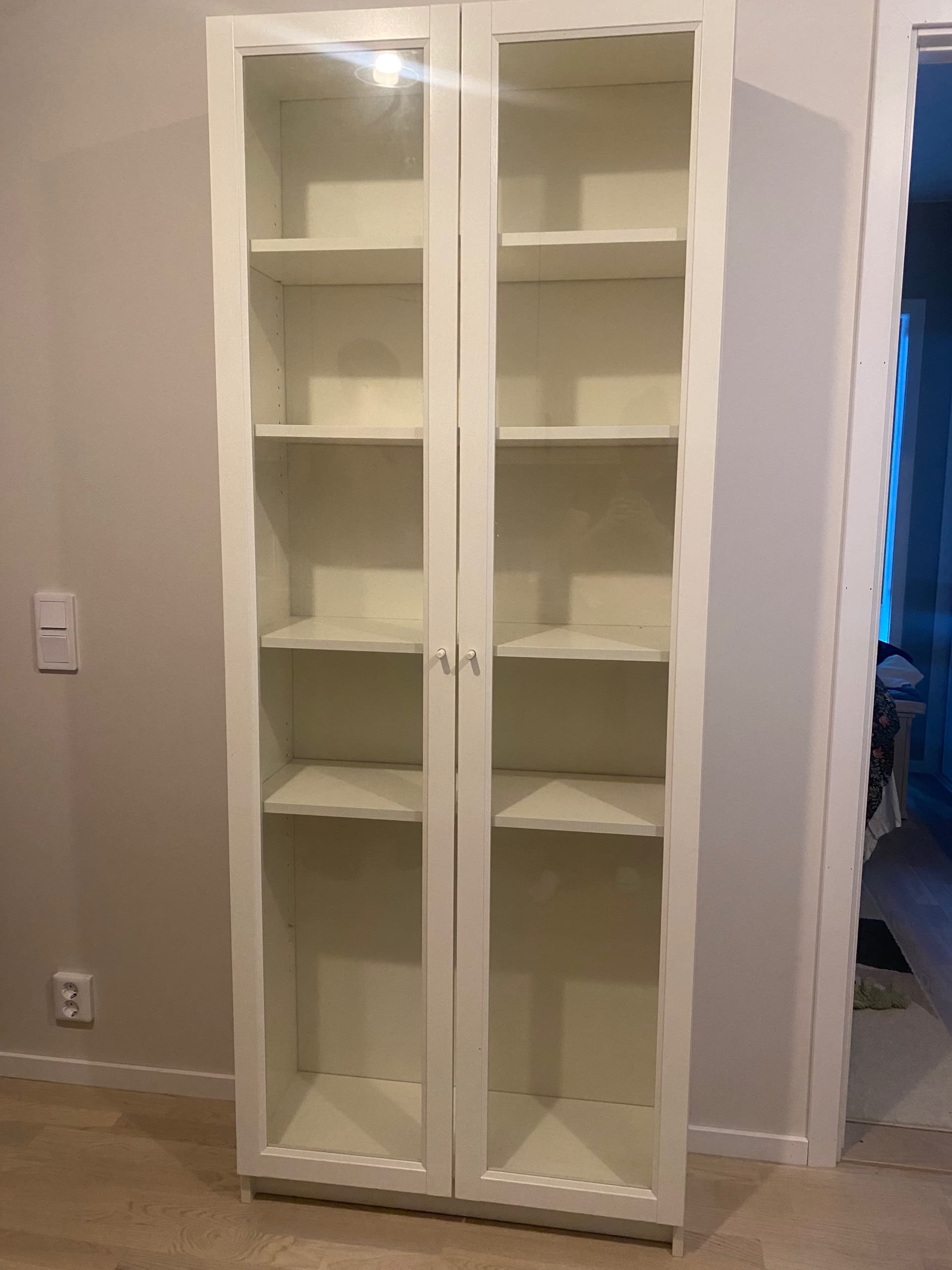 BILLY / OXBERG bookcase, white, 80x30x202 cm