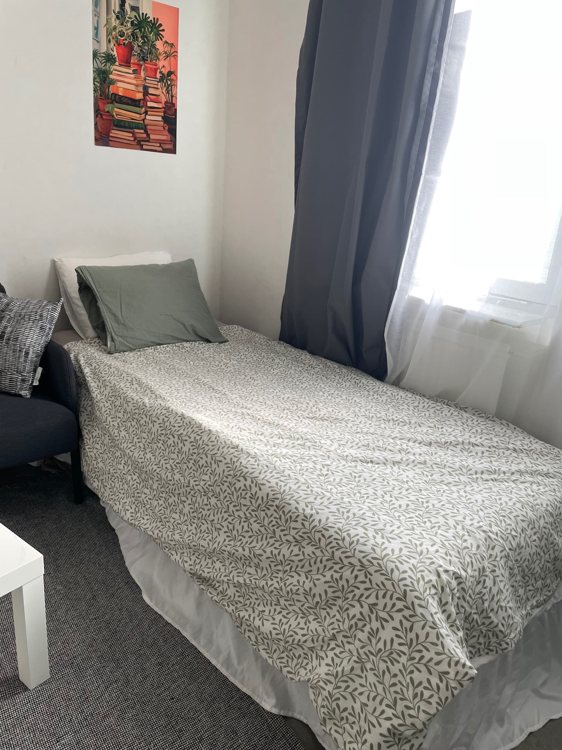 VEVELSTAD sängstomme, vit, 90x200 cm