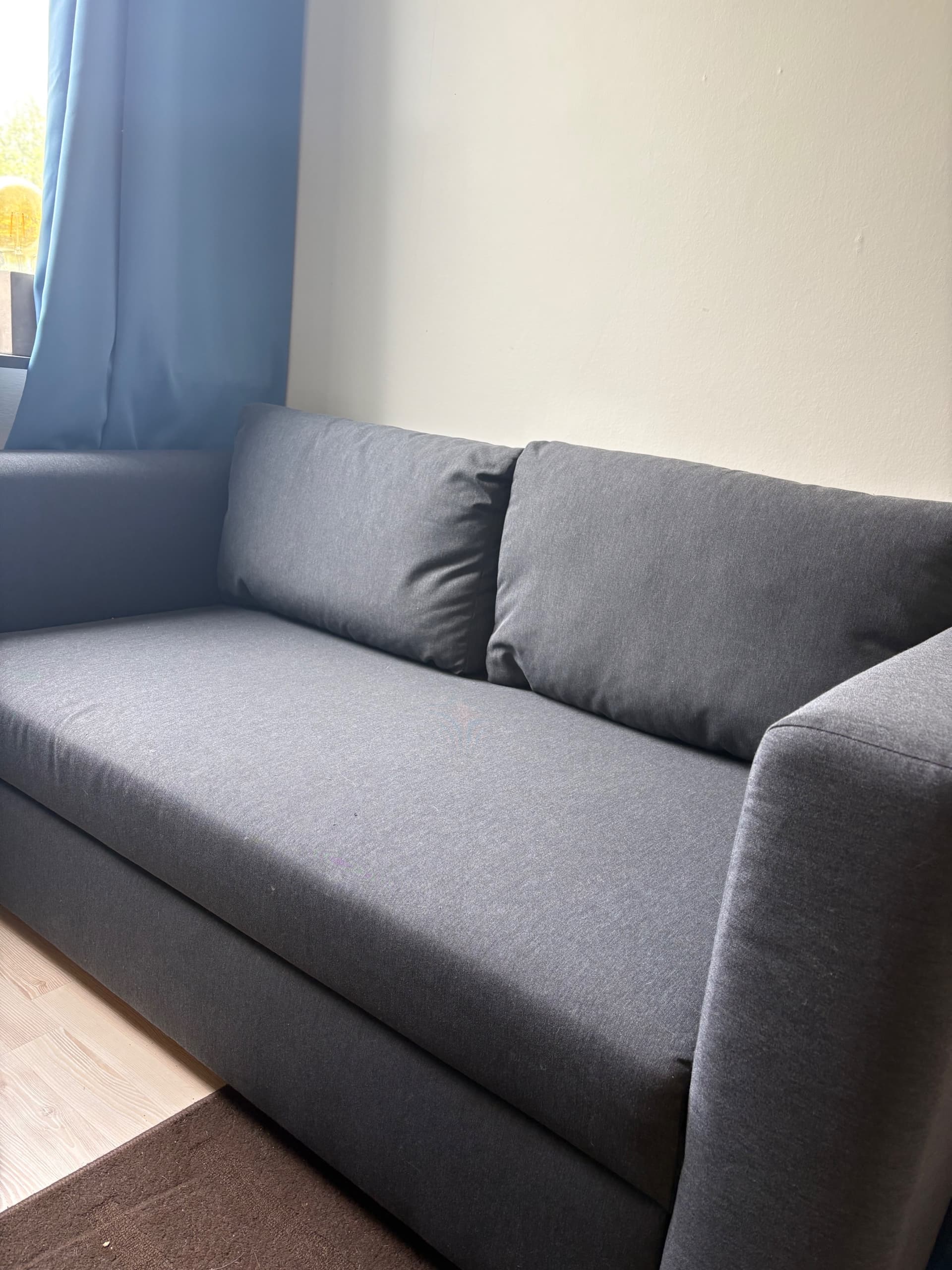 SKÖNABÄCK 2-seat sofa-bed, Knisa dark grey