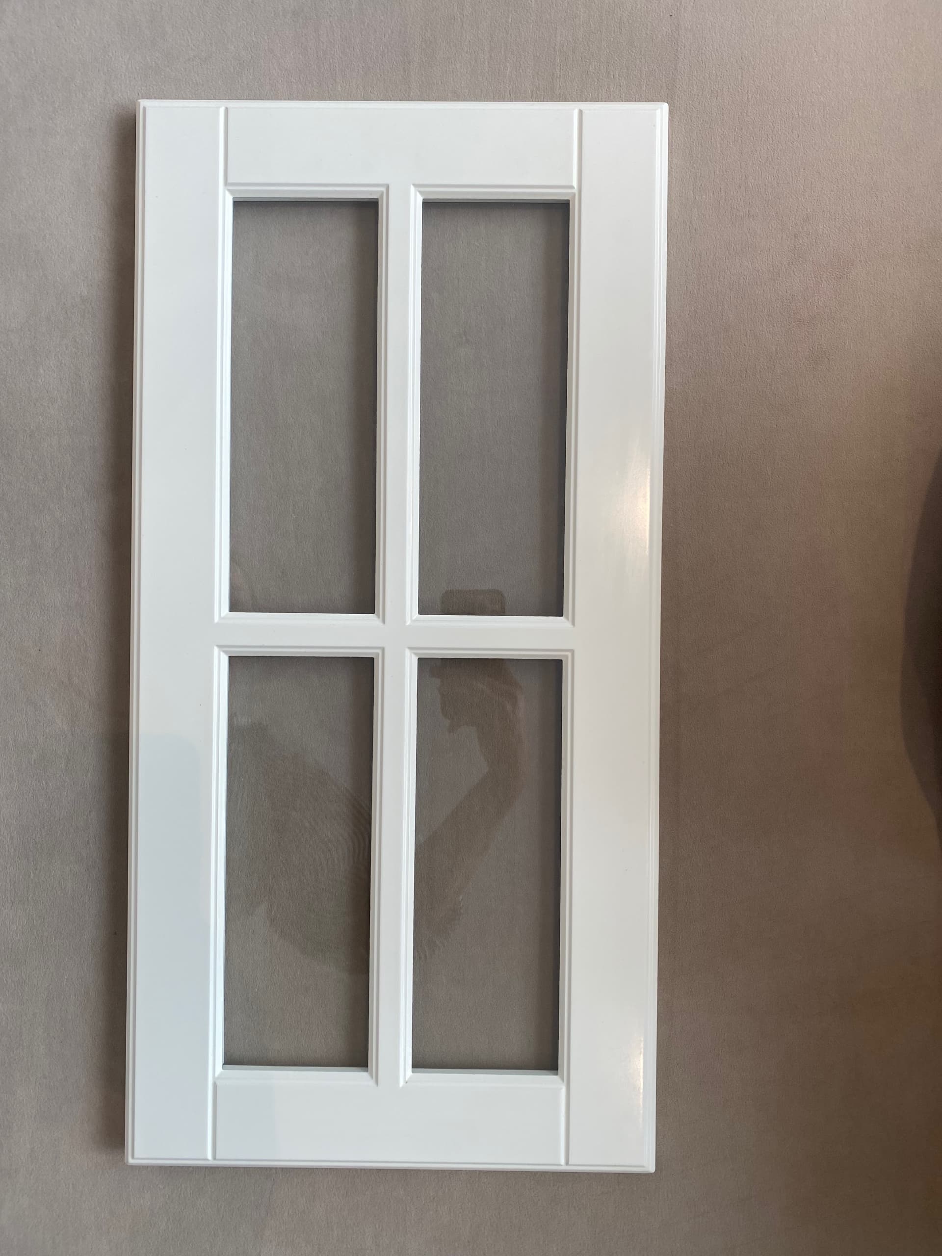 4 ST VITRINDÖRRAR glass door, off-white, 30x60 cm