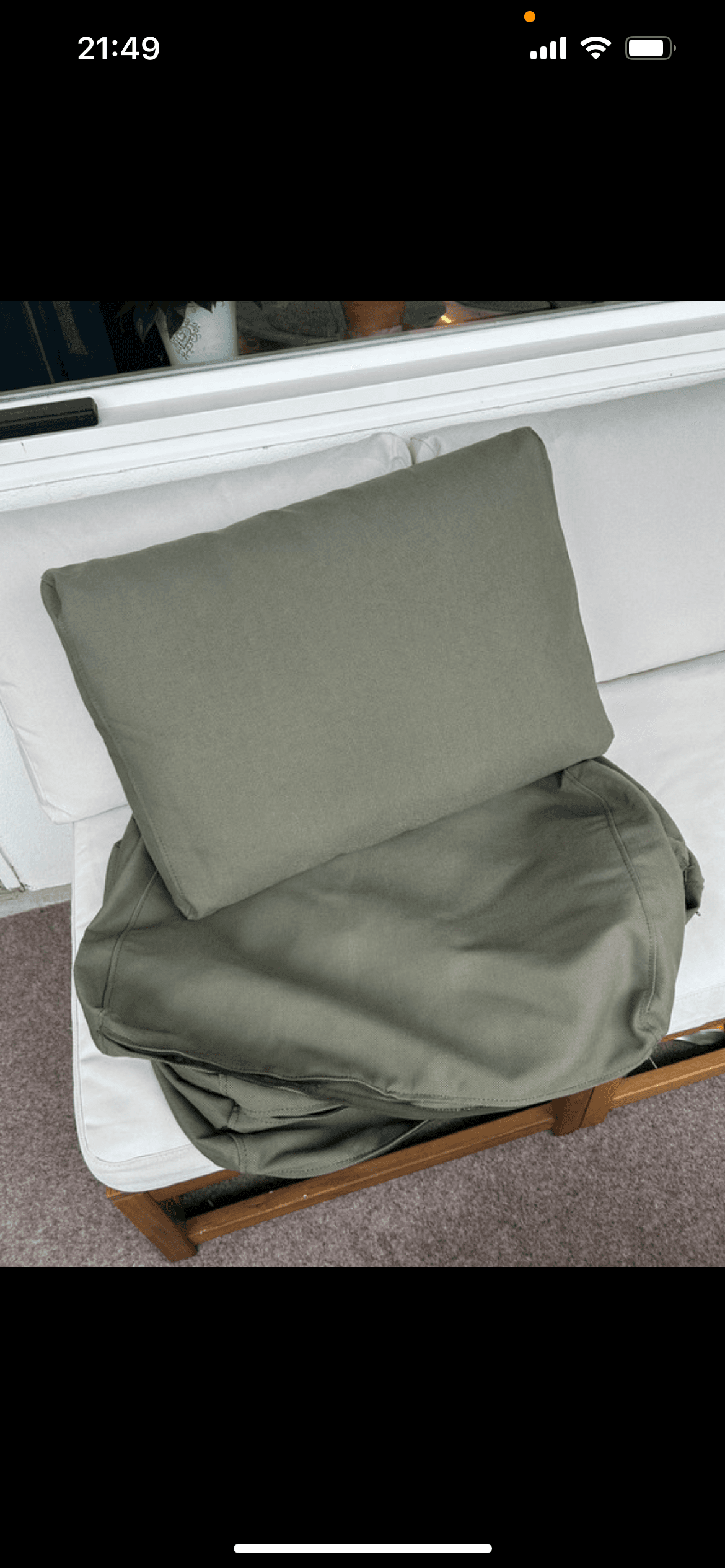 FRÖSÖN cover for back cushion, outdoor dark grey, 62x44 cm