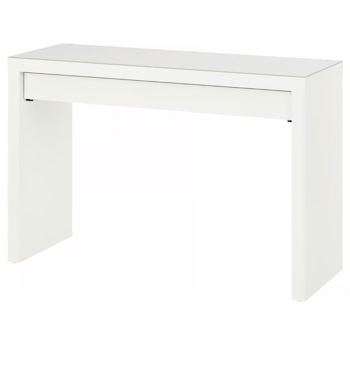 MALM Sminkbord, vit, 120x41 cm