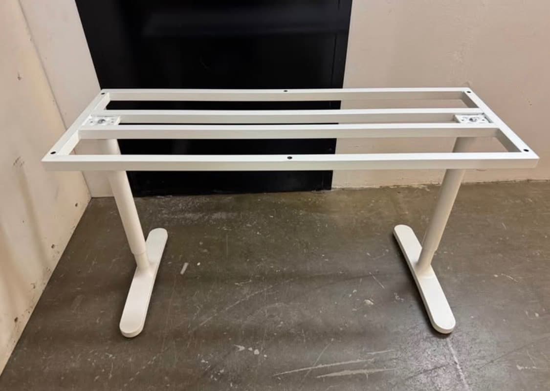 RELATERA desk, white, 117x60 cm