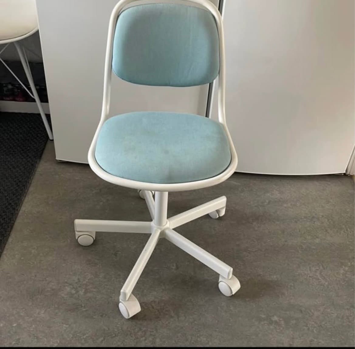 ÖRFJÄLL children's desk chair, white/Vissle light green