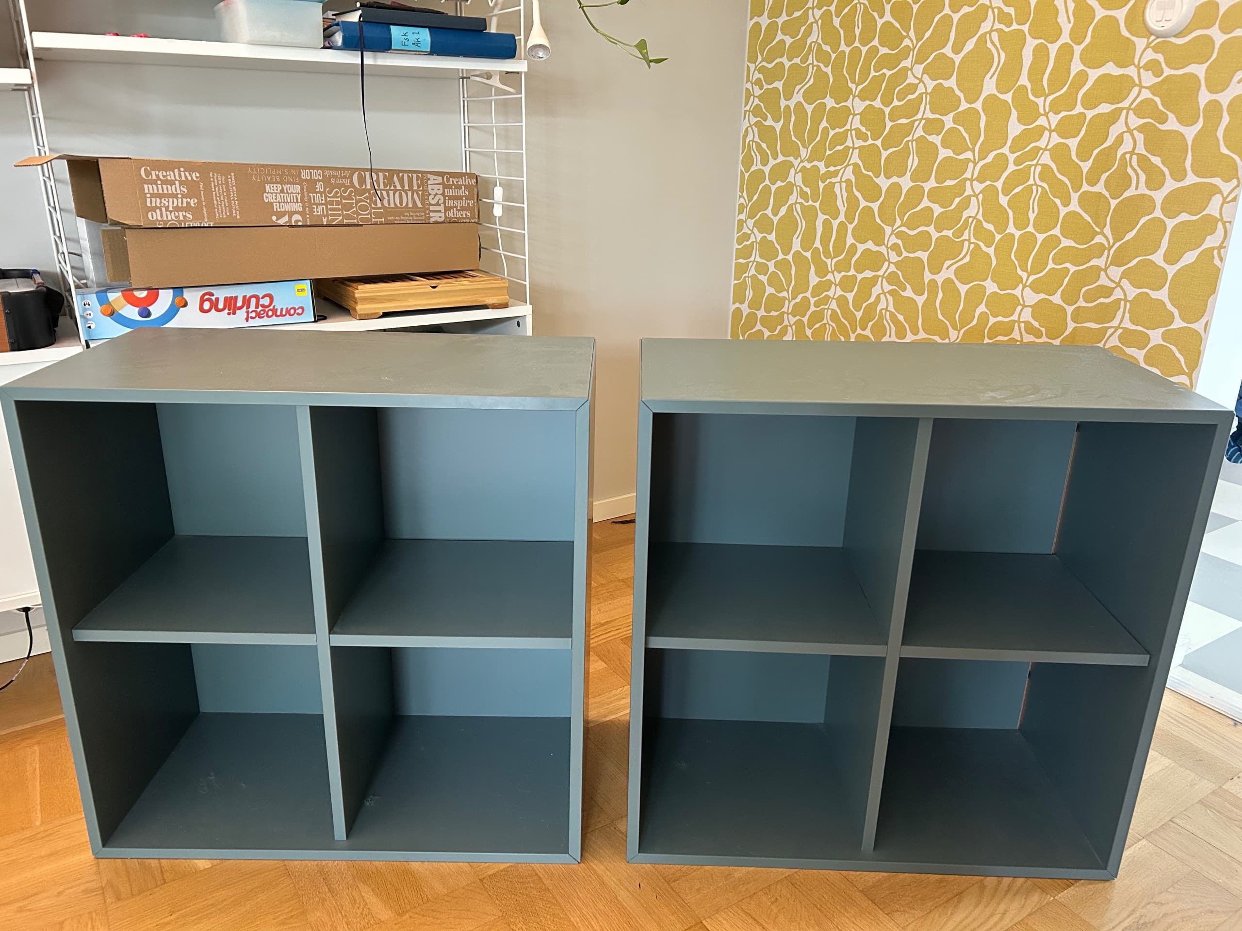 EKET cabinet with 4 compartments, white, 70x35x70 cm