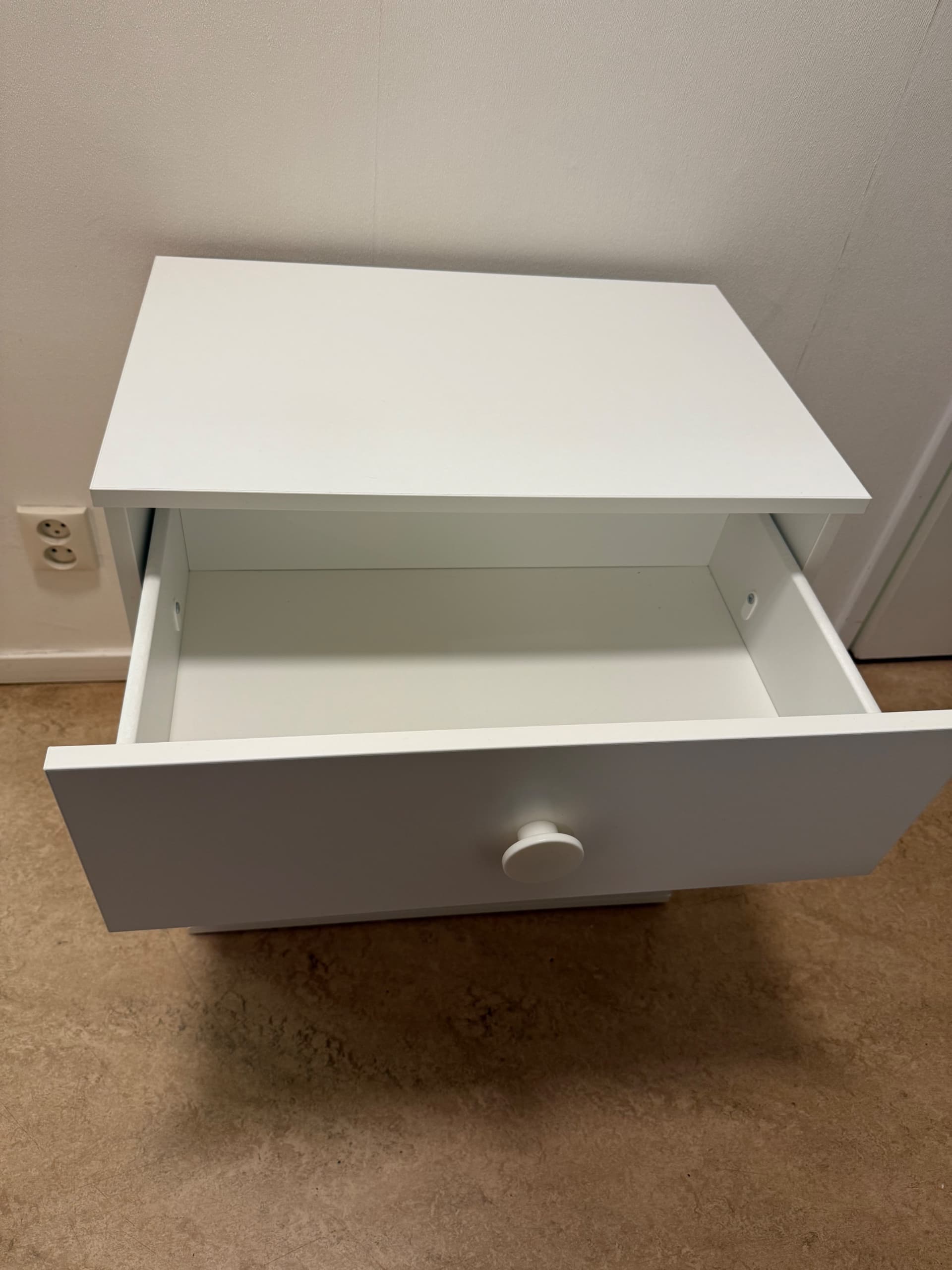 GODISHUS chest of 3 drawers, white, 60x40x60 cm