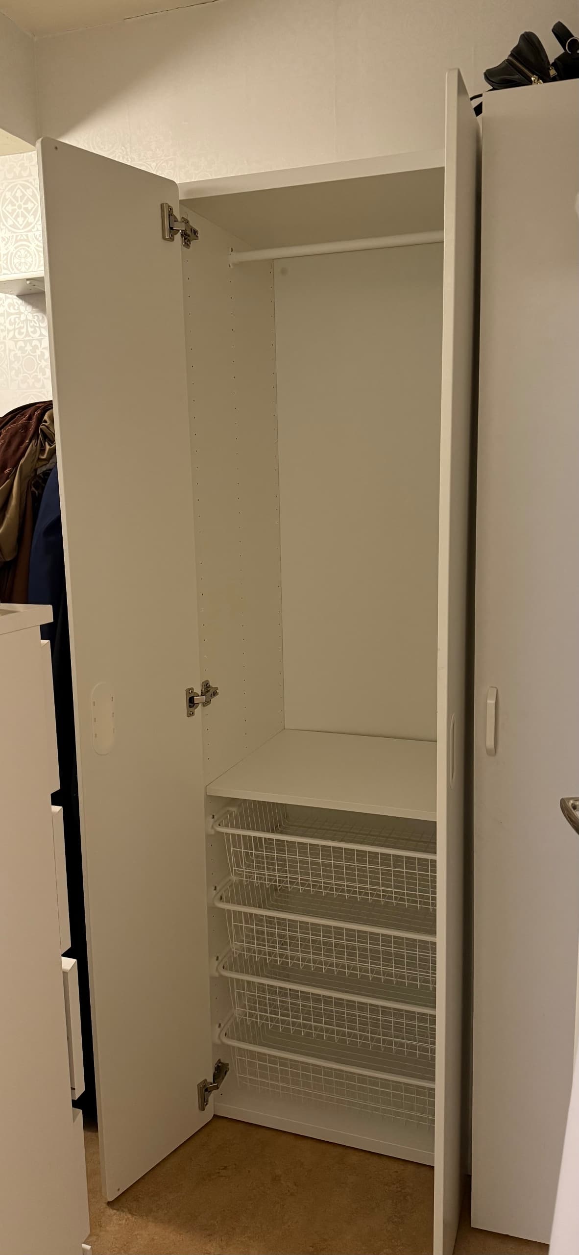 GODISHUS wardrobe, white, 60x51x178 cm