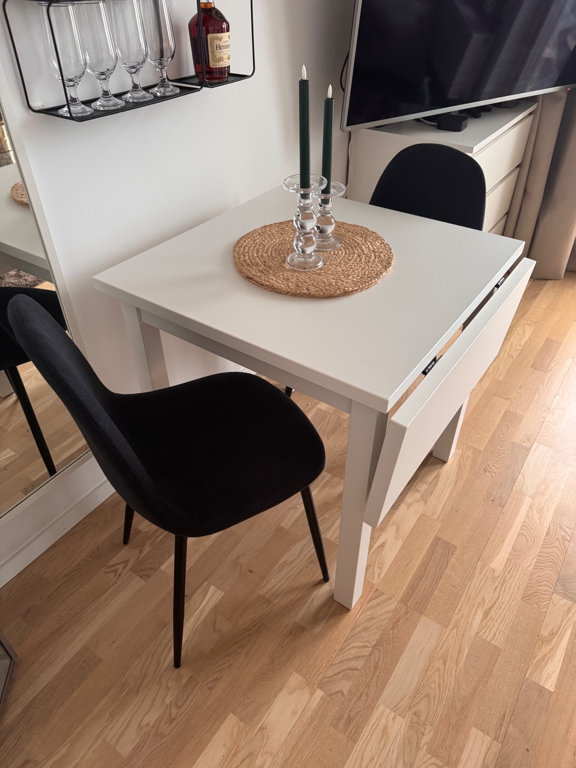 NORDVIKEN / NORDVIKEN NORDVIKEN / KÄTTIL matgrupp med 2 stolar, 74/104 cm
